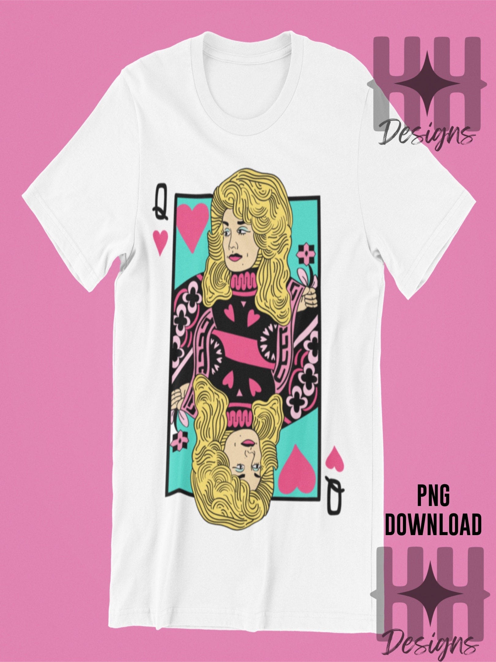 Dolly Parton PNG, Dolly PNG, Queen of Hearts PNG, Vegas Png, Nashville Png, Hearts png, bachelorette png, birthday png, girls night png