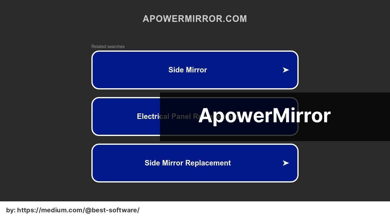 https://apowermirror.com/ screenshot