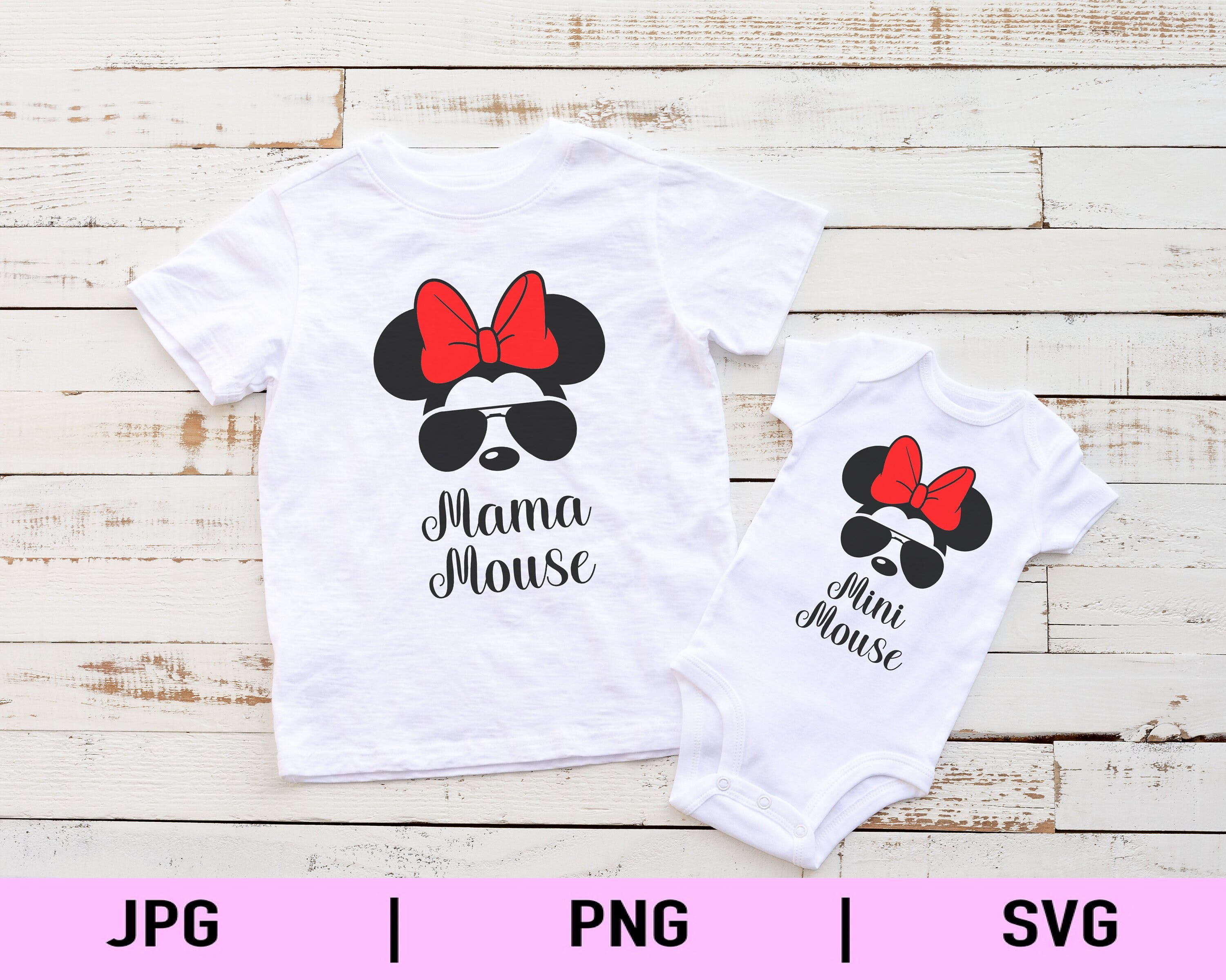 Mama and Mini Mouse SVG Bundle, Mothers Day SVG, Mommy and Me, Mouse Ears svg, Mothers Day Shirt, Sublimation, Cricut, Mother Daughter,|