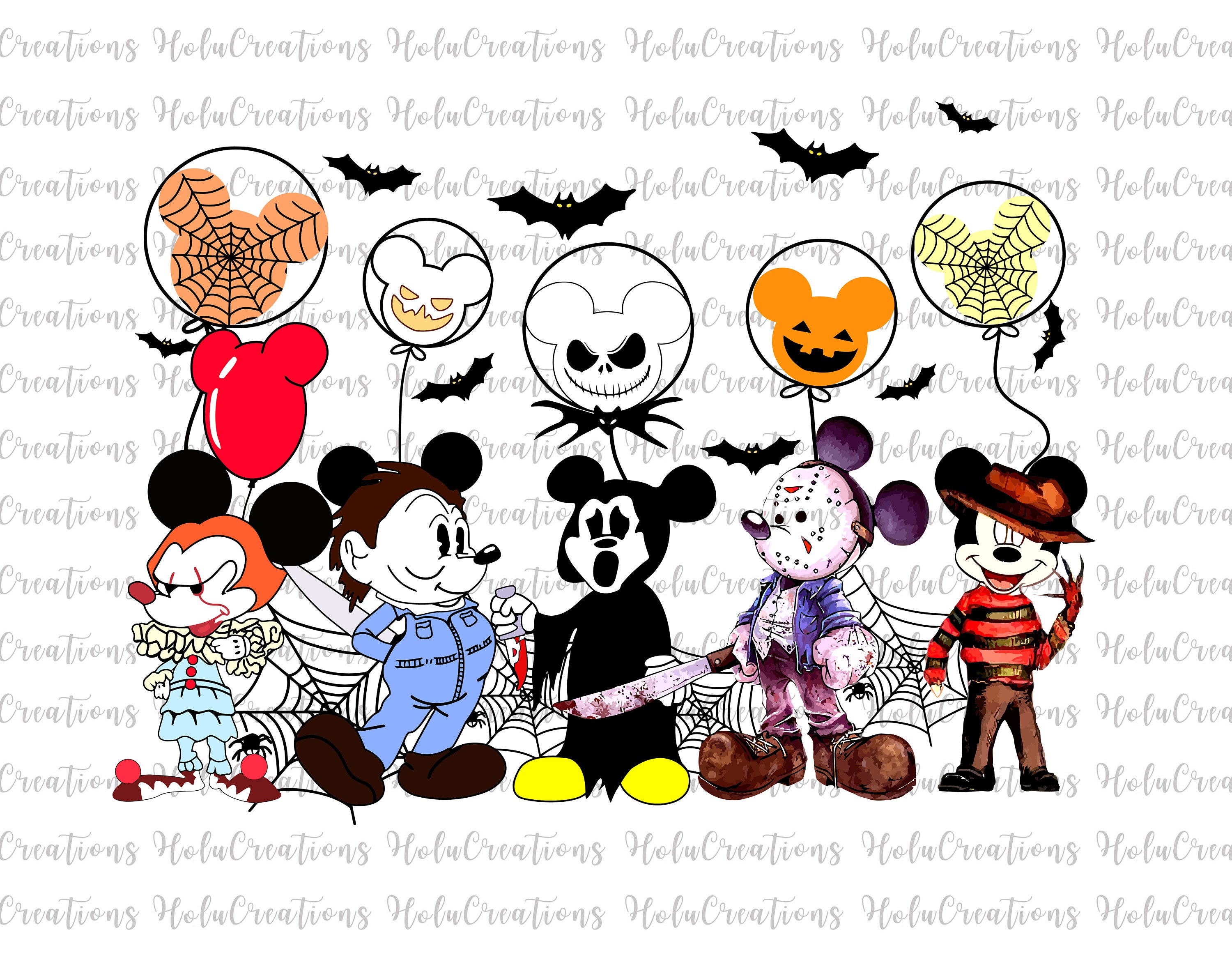 Halloween Costume Svg, Horror Halloween Png, Trick Or Treat Svg, Spooky Vibes, Mummy Mouse, Boo Svg, Cartoon Svg, Bat, Spider Web Cut Files