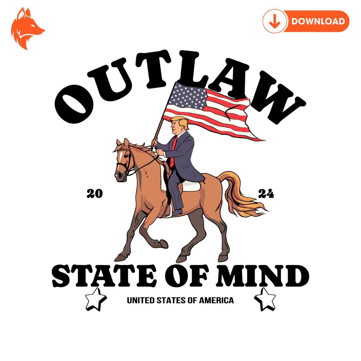 Free Outlaw State Of Mind United State Of America SVG