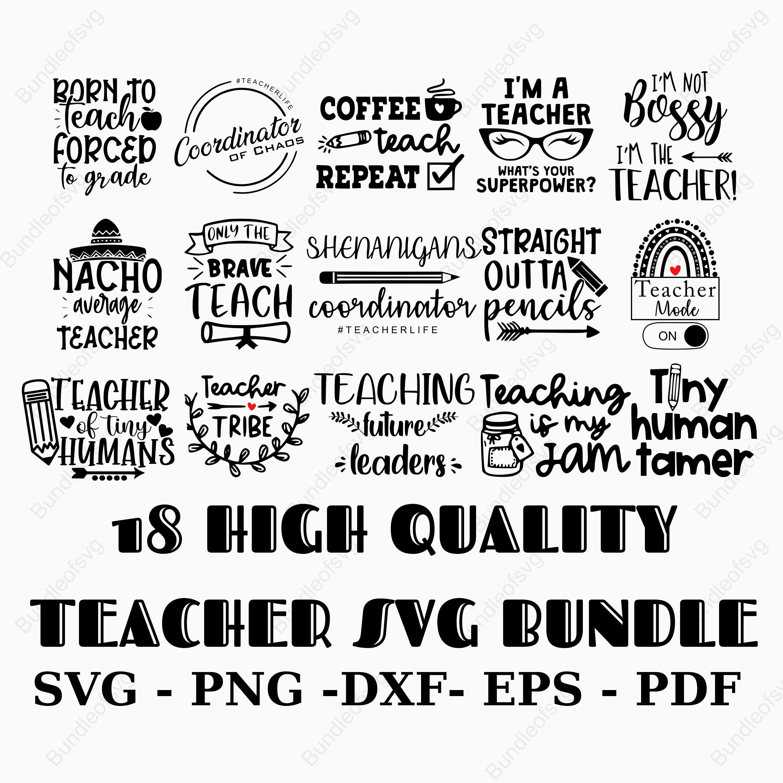 Funny Teacher Svg Bundle , Teacher svg, Back To School svg, Teacher Life svg, Teaching svg, Teacher quotes svg, Teacher Cricut, Teacher Gift