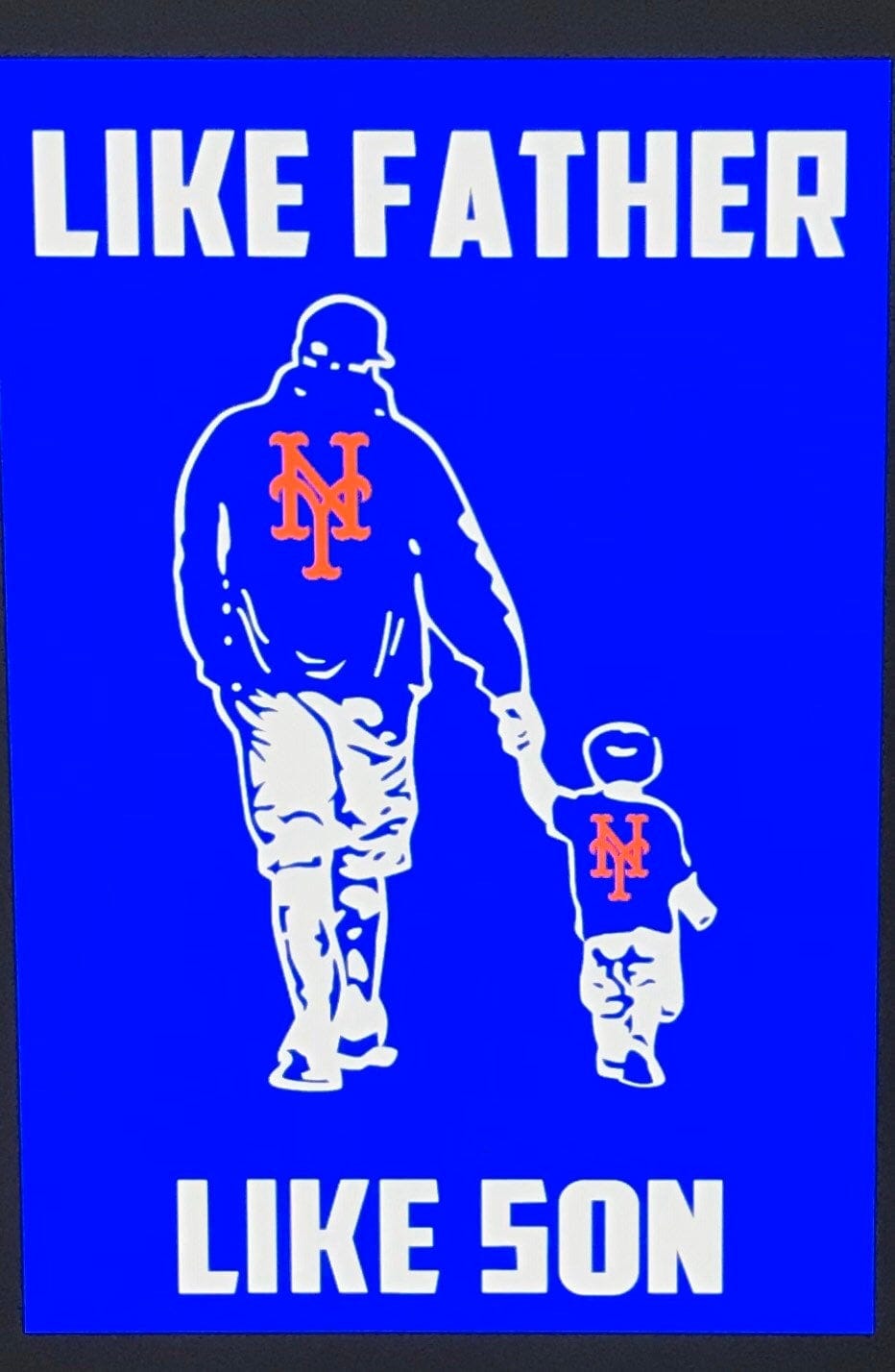 Like Father Like Son NY Mets inspired T-shirt