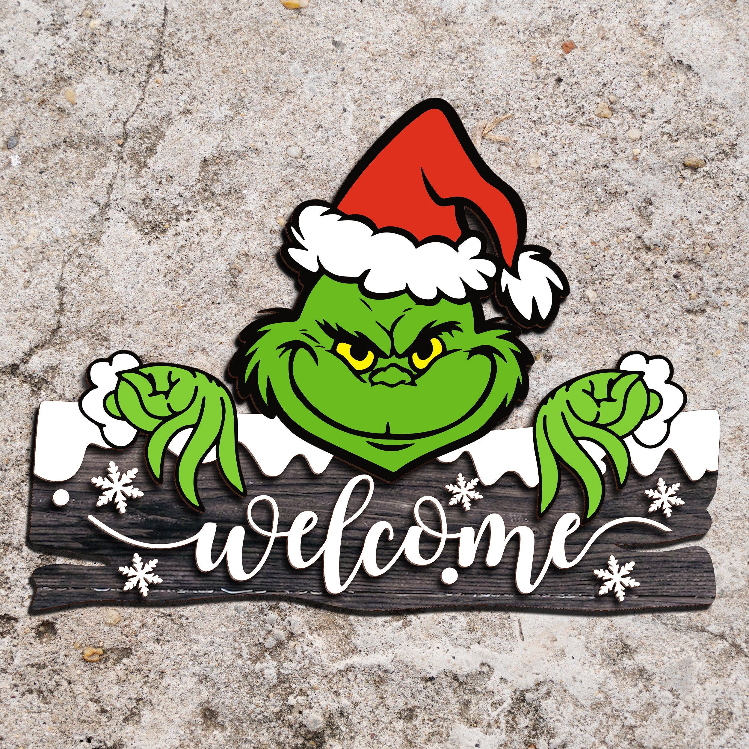 Christmas Cartoon Door Sign svg, Christmas Door Sign svg, Christmas Cartoon SVG, Laser Cut Files, Christmas SVG, Glowforge svg files