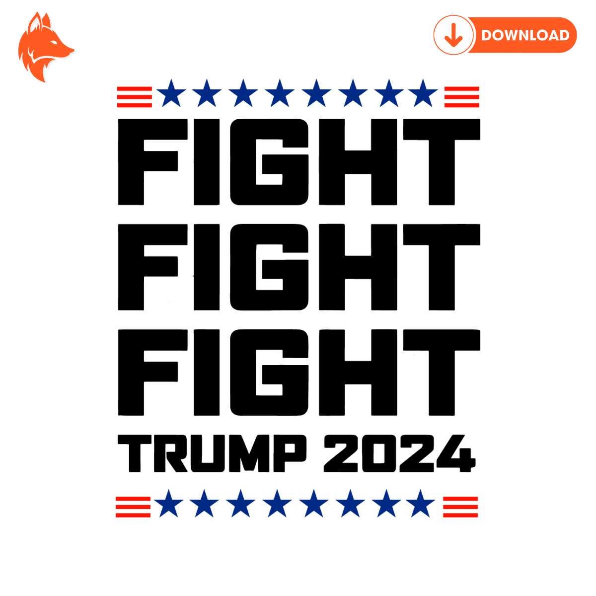 Free Fight Fight Fight Trump 2024 Alive SVG