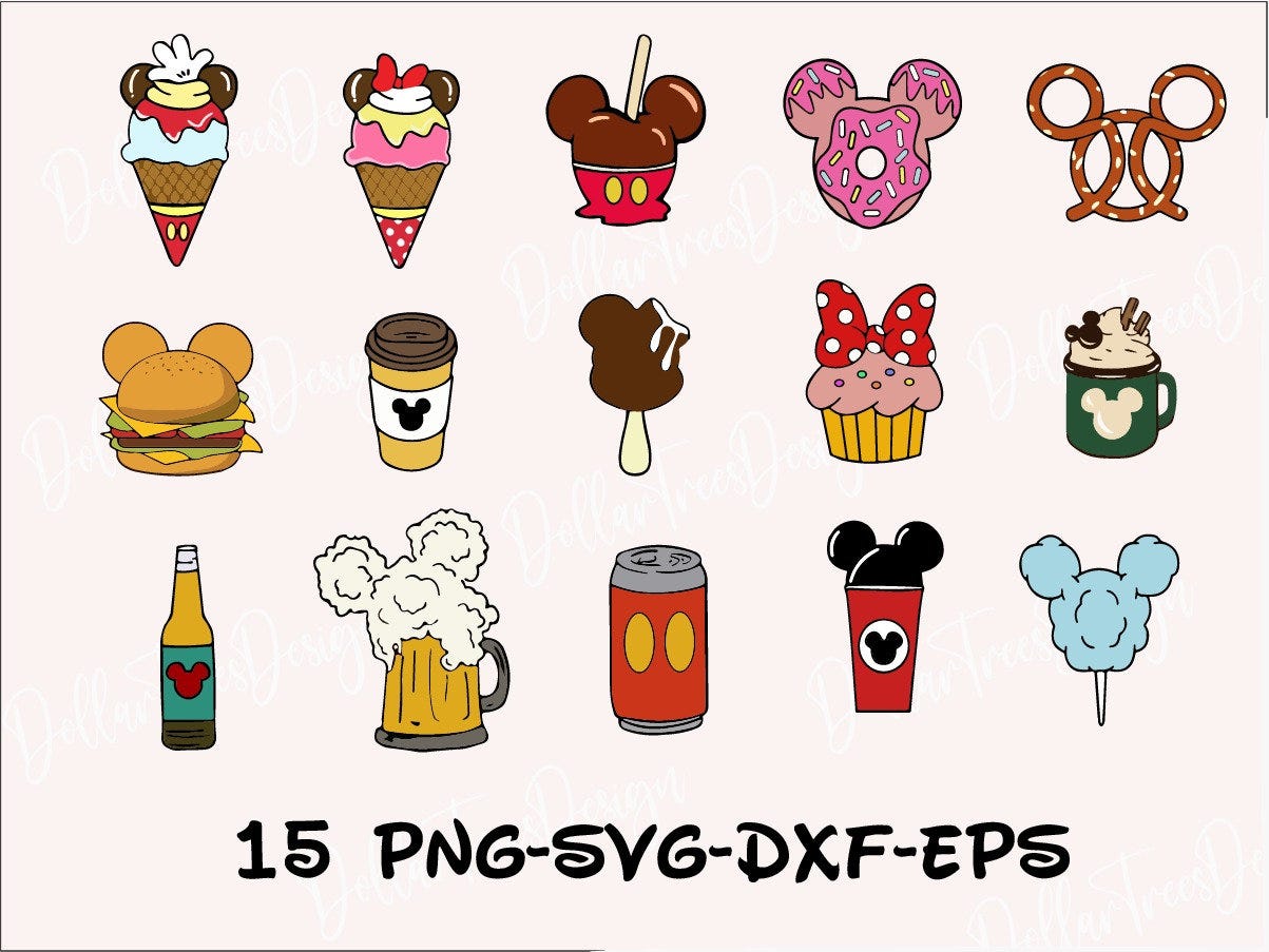 mickey snack Svg, Mickey Mouse silhouette Png, Cartoon character Cut file Dxf, Cricut,