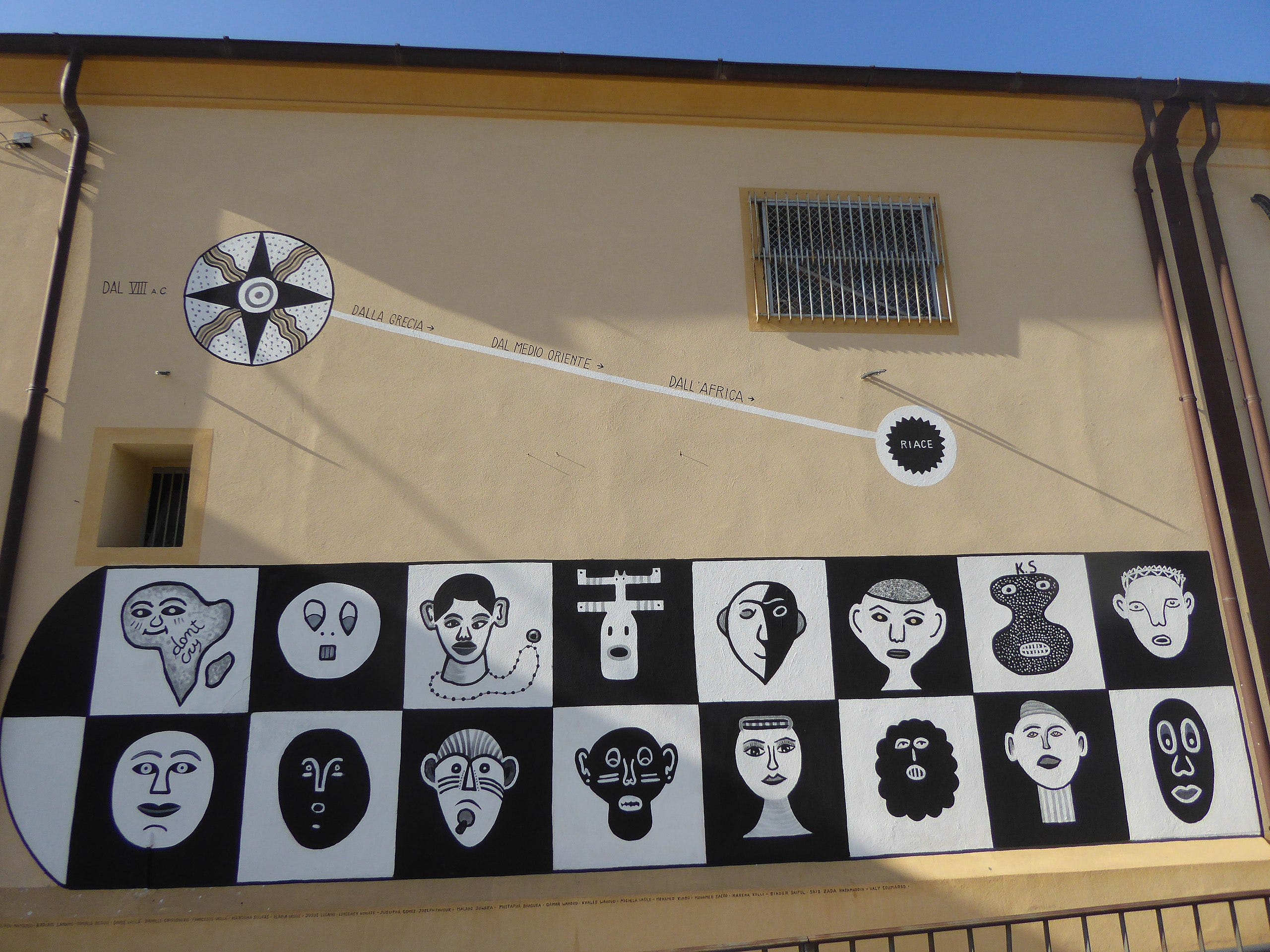 Mural in Riace