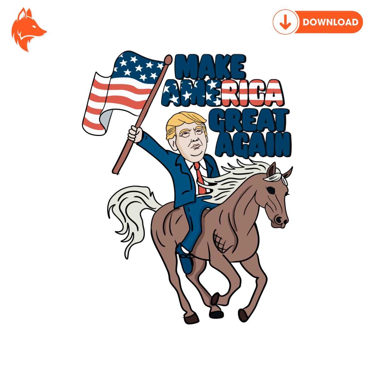 Free Funny Make America Great Again SVG