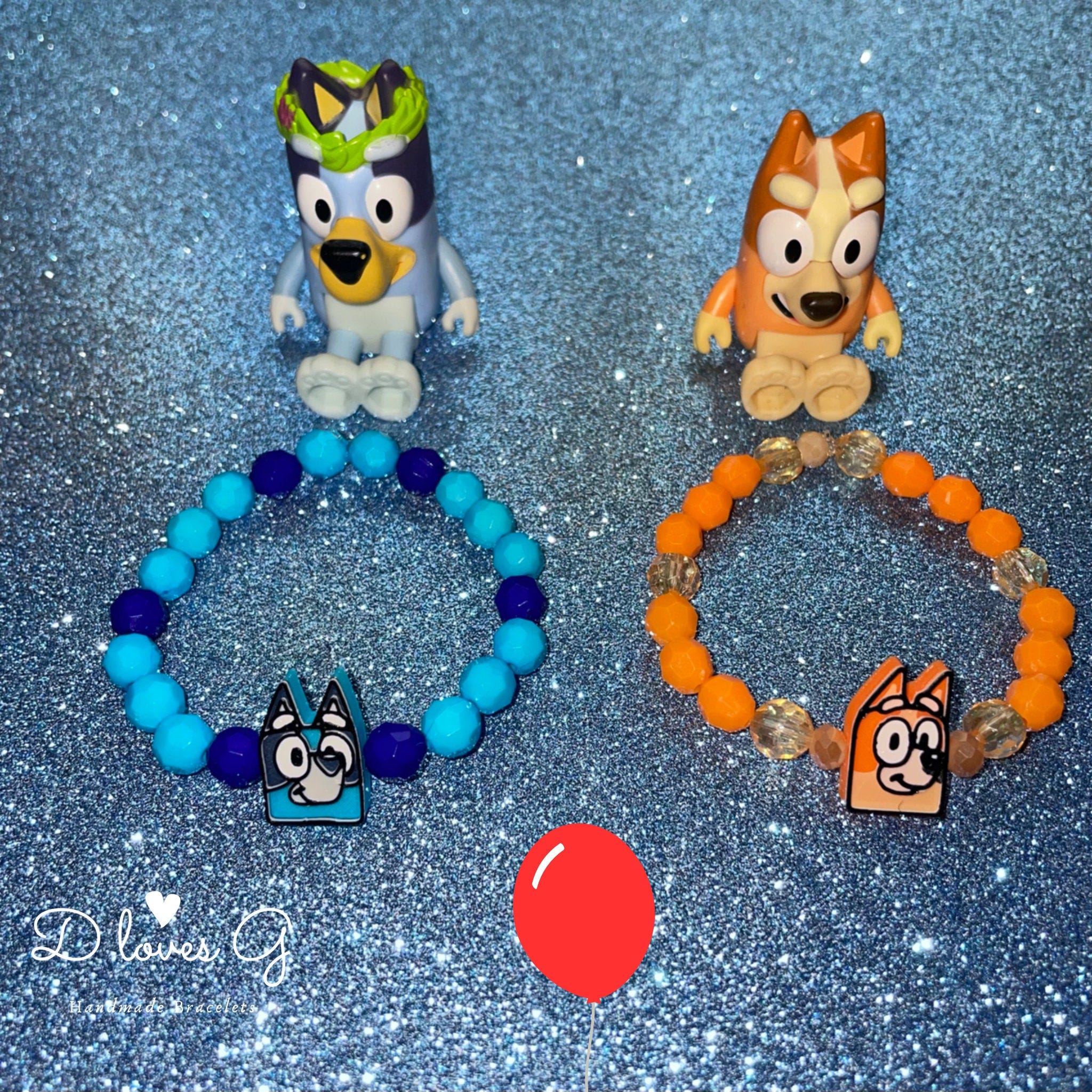 Bluey ,Bingo and Muffin Bracelets