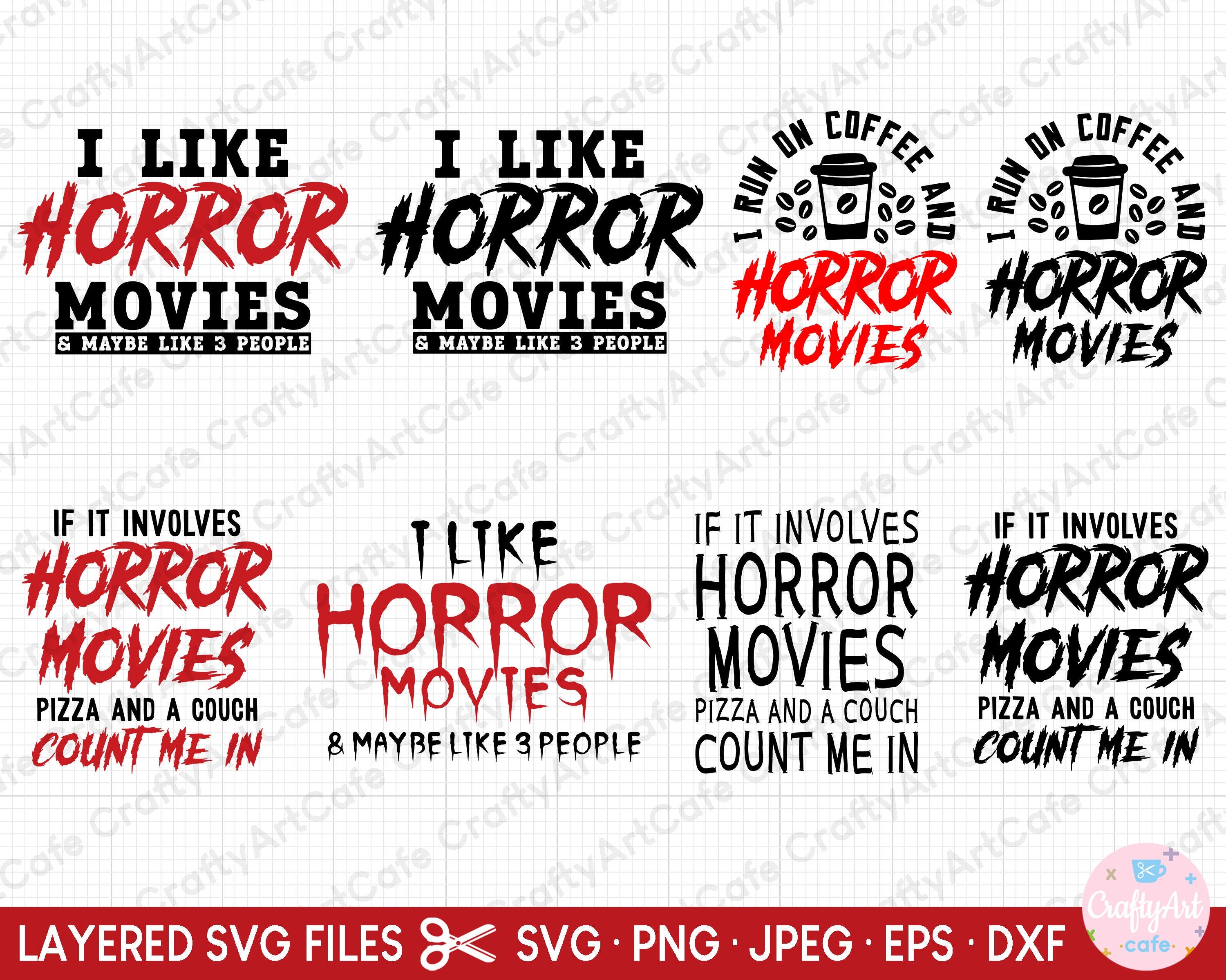 horror movie fan svg horror svg horror movie svg png eps dxf cut file for cricut