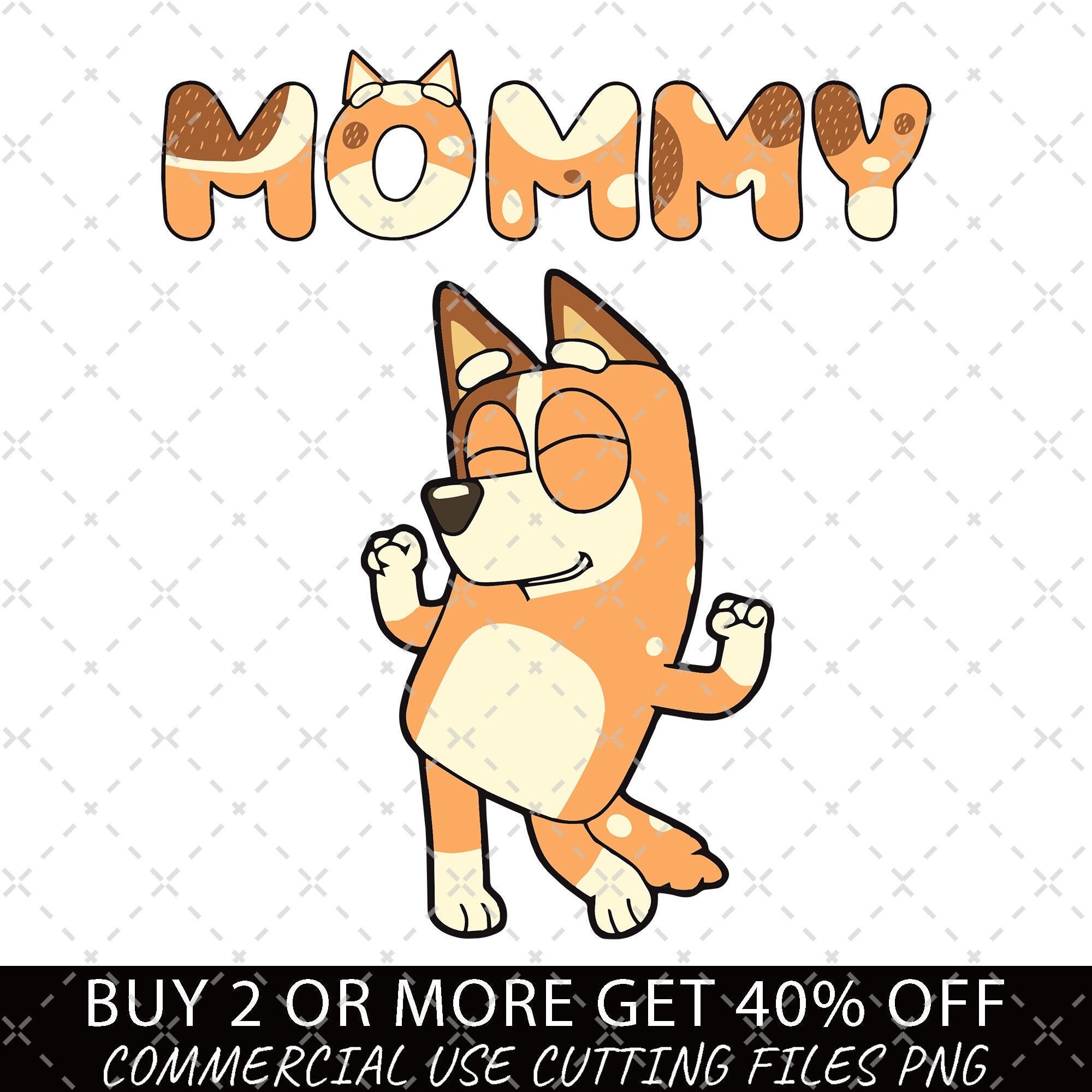 Mommy Bluey PNG, Bluey Family Png, Decal Files, Vinyl Sticker, Bluey Dad PNG, Bluey Mom Png, Bluey Friends, Bluey PNG, Mothers Day Bluey Png