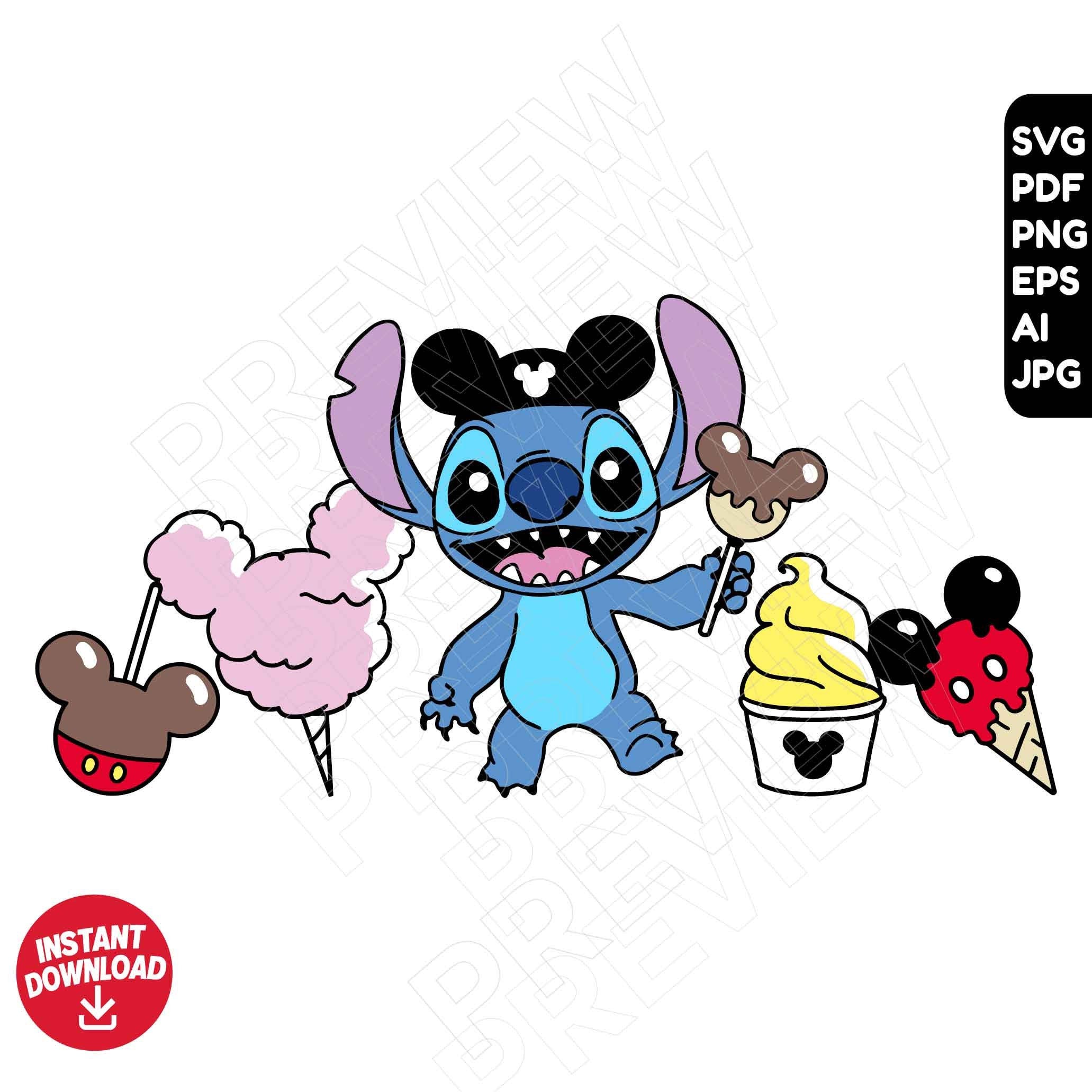 Stitch Disneyland snacks , vacay mode , best day ever , cute , cut file layered by color