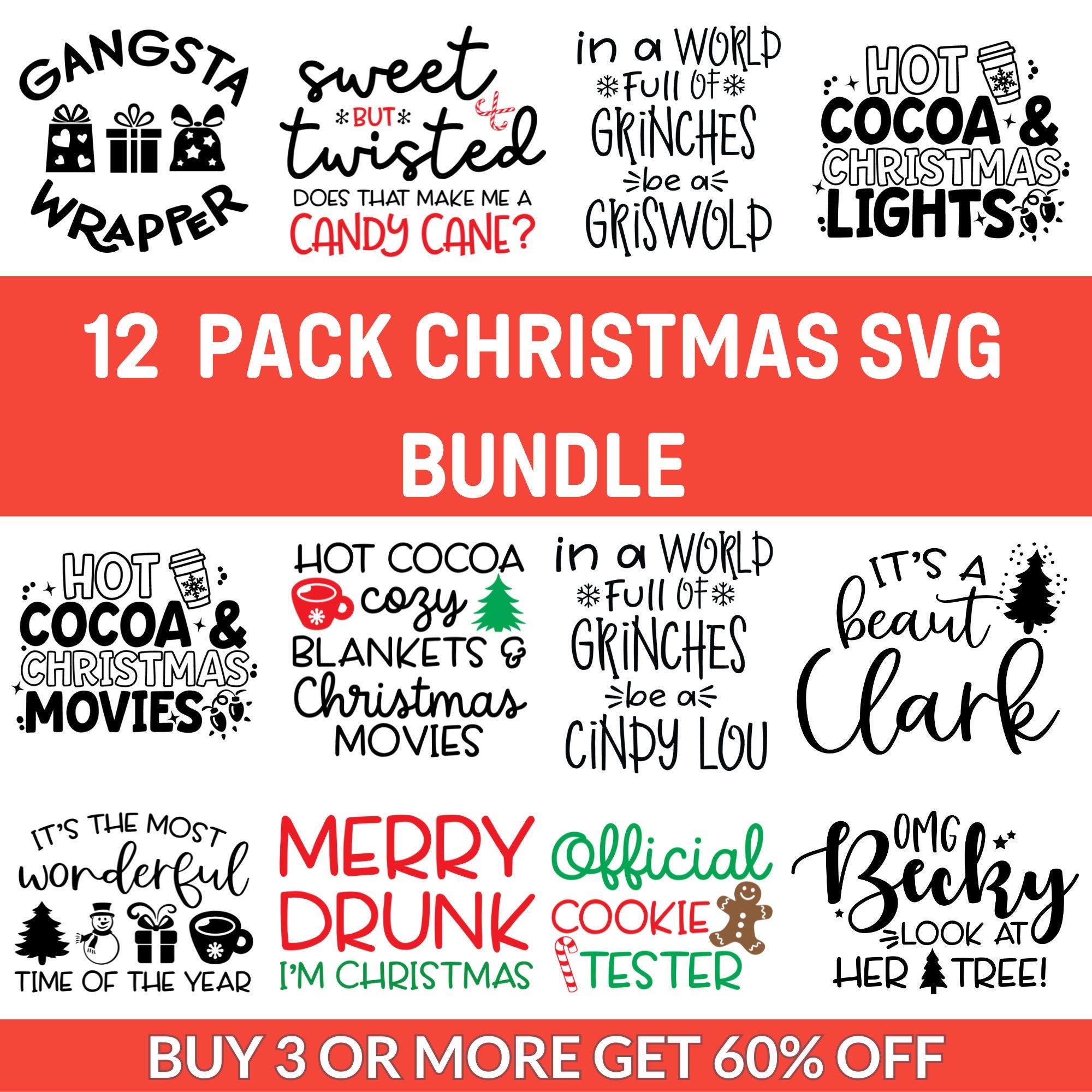Christmas Svg Bundle, Funny Christmas Svg, Adult Christmas Svg, Commercial Use, Svg Dxf Eps Png, Silhouette, Cricut, Digital, Christmas Svg