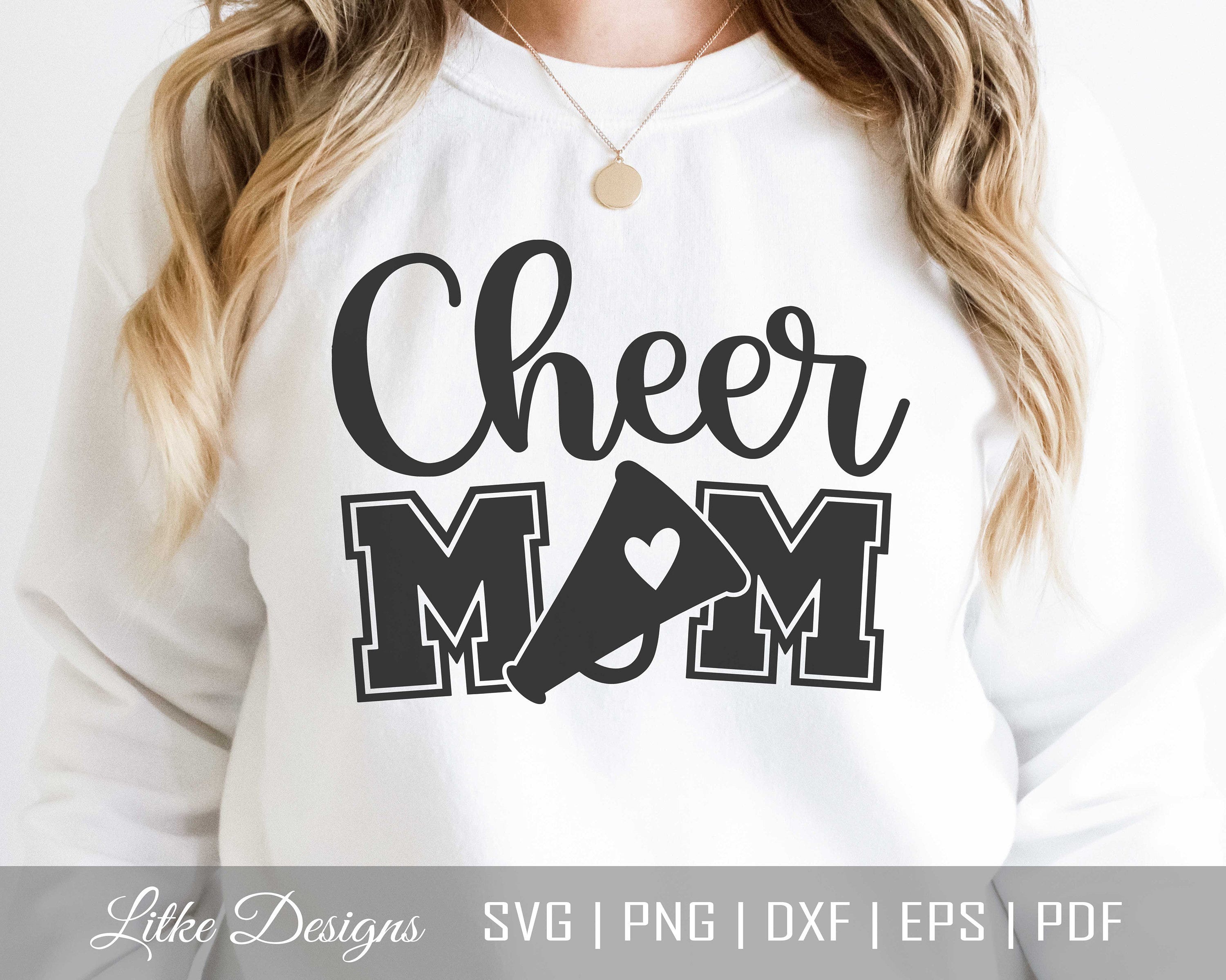 Cheer Mom Svg, Cheer Life Svg, Cheerleader Svg Files, Cheerleader Mom Designs, Mom Life Svg, Cut File For Cricut, Silhouette, Png, Dxf