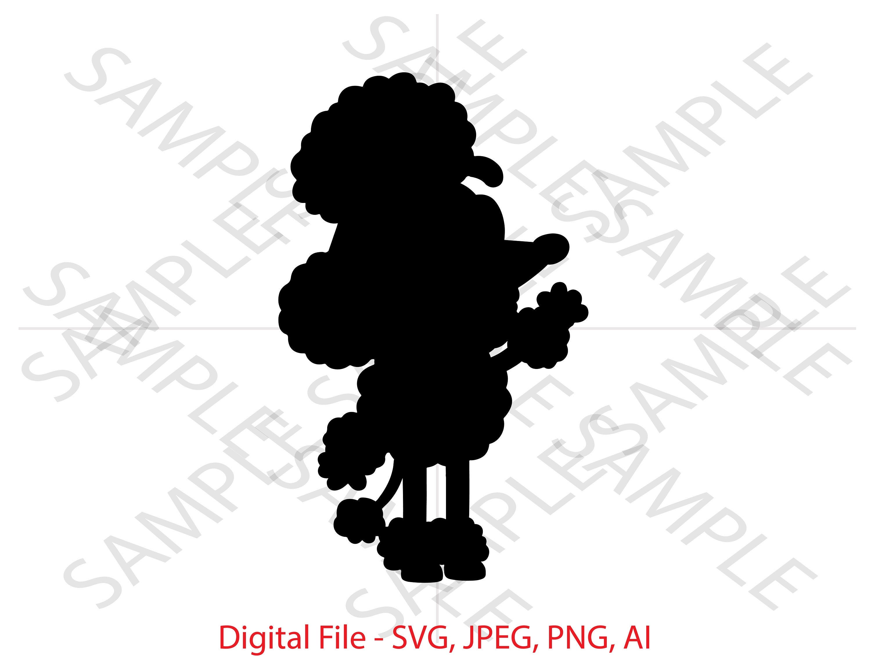 CoCo Silhouette, CoCo Bluey, Bluey, Bluey SVG, CoCo Bluey Show, Cartoon, Vinyl Cutting, Cricut, Custom, Custom Bluey show, Bluey  PNG,