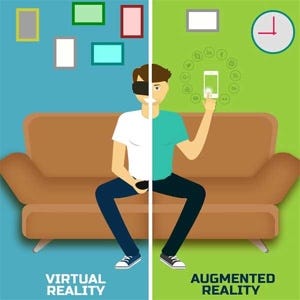 Image result for Virtual and augmented reality