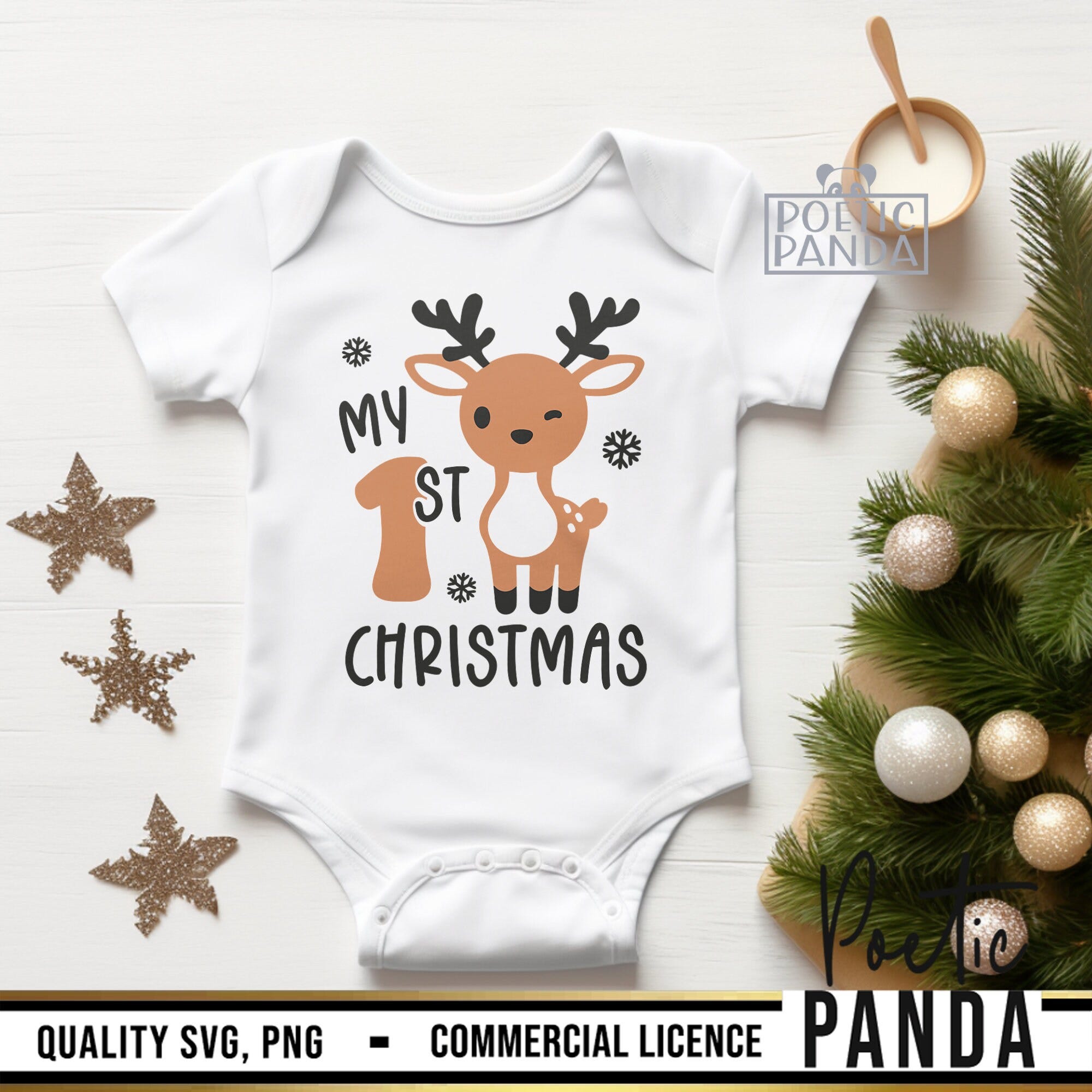 First Christmas SVG PNG, My 1st Christmas Svg, Reindeer Svg, 1st Christmas Svg, Baby Christmas Svg, First Christmas Svg, Christmas Shirt Svg