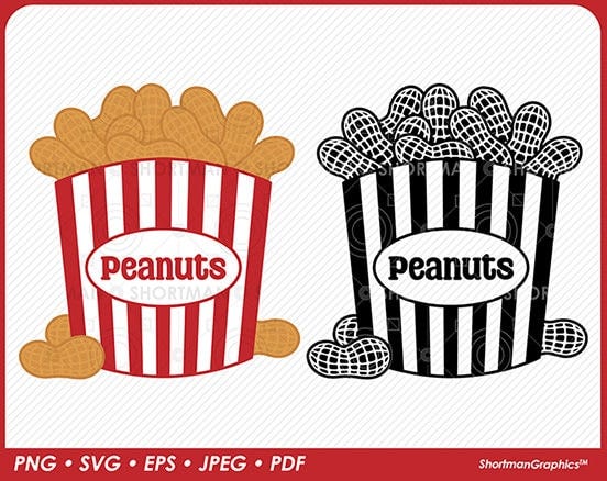 Bag of Peanuts Clipart - SVG PNG Download