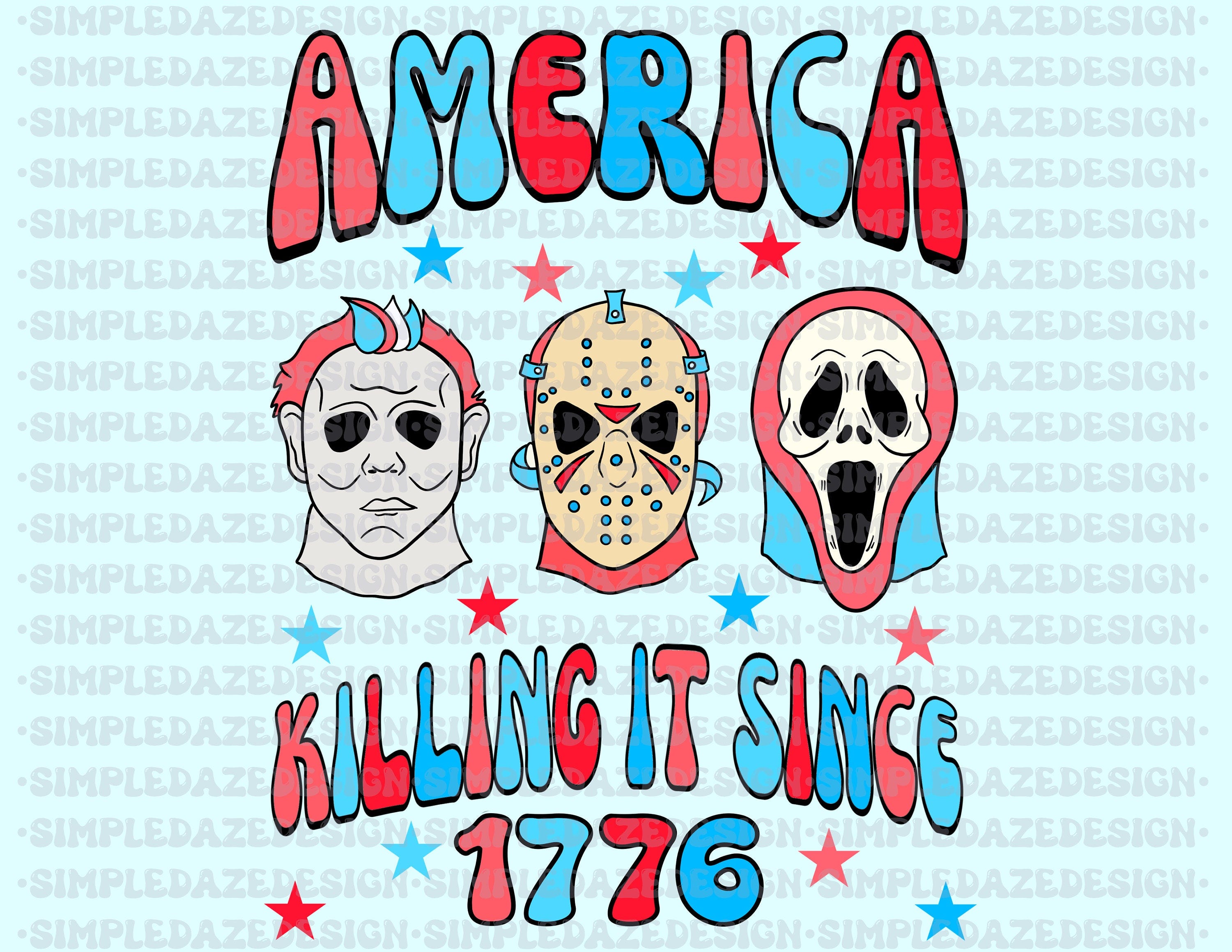 Horror 4th of July PNG