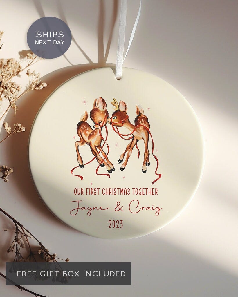 Couples Ornament - First Christmas Together Ornament 2023
