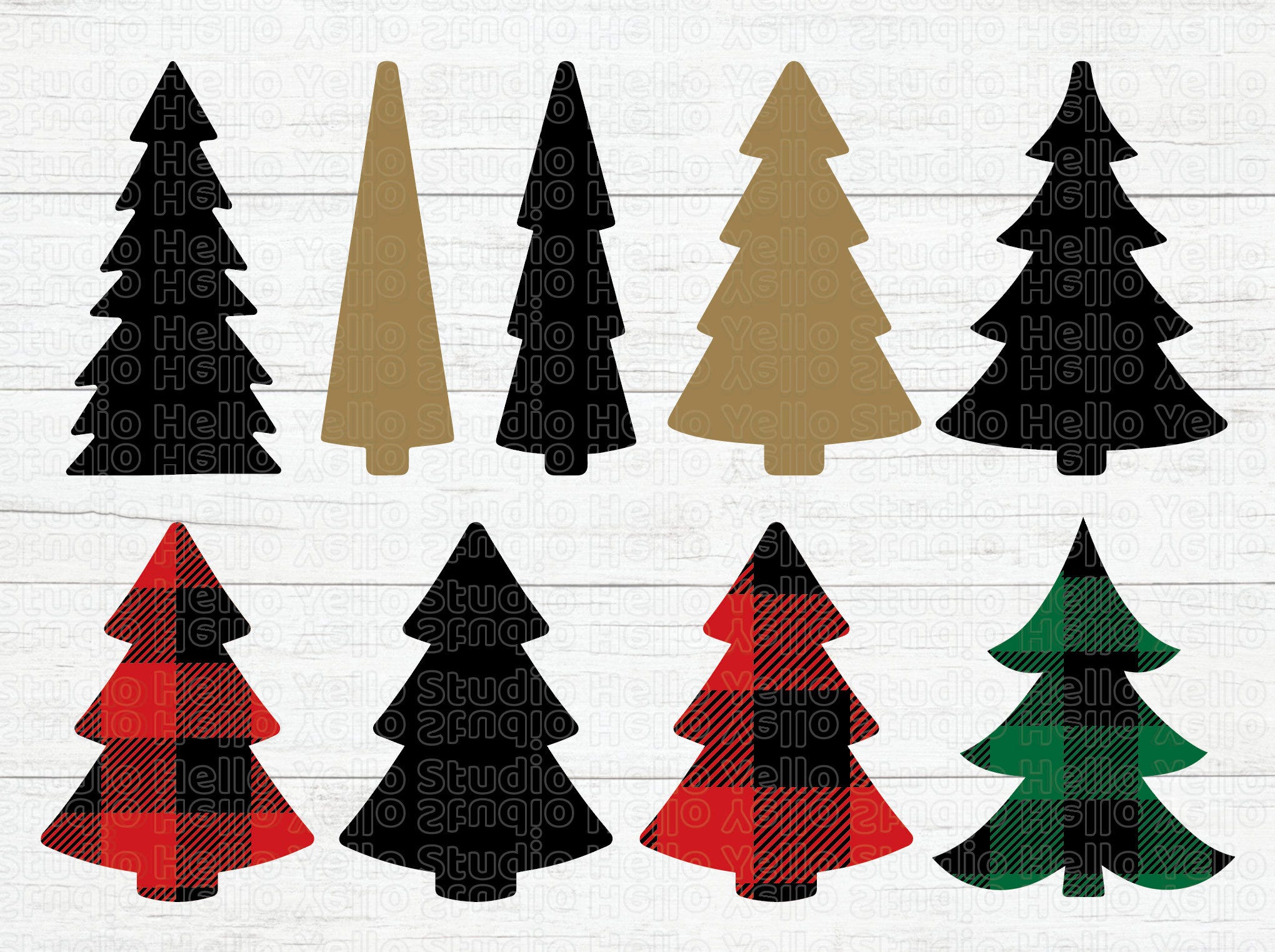 Christmas Tree Svg Bundle,Christmas Svg,Christmas Tree Svg,Christmas Clipart,Christmas Png,Christmas Digital,Cricut,Silhouette,Buffalo Plaid