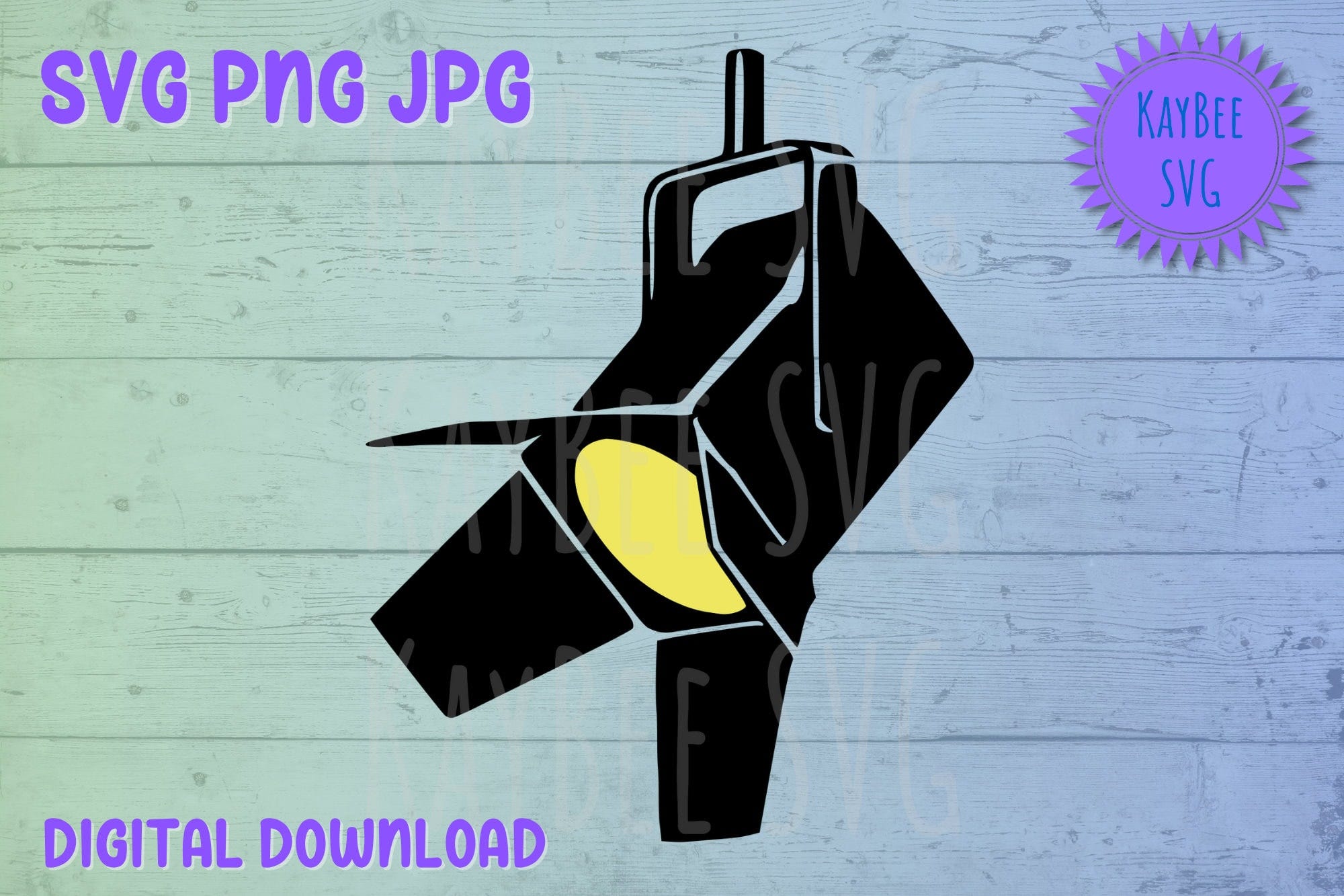 Spotlight SVG PNG JPG Clipart Digital Cut File Download for Cricut Silhouette Sublimation Printable Art - Commercial Use