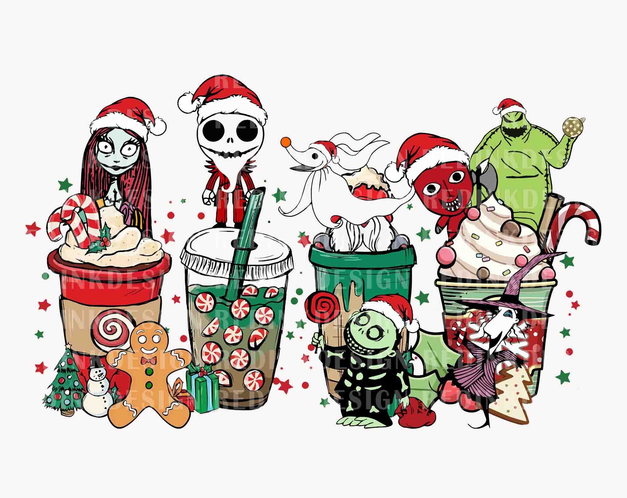 Christmas Nightmare PNG, Merry Christmas Png, Xmas Holiday Png, Christmas Gingerbread Png, Christmas Santa Hat Png, Christmas Coffee Png