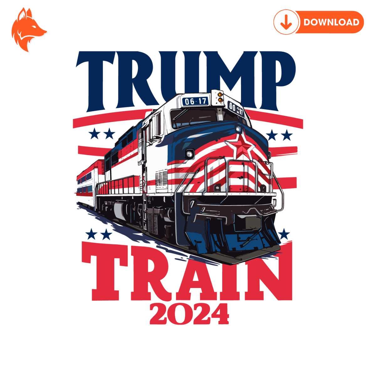 Free Trump Train 2024 Take America Back SVG