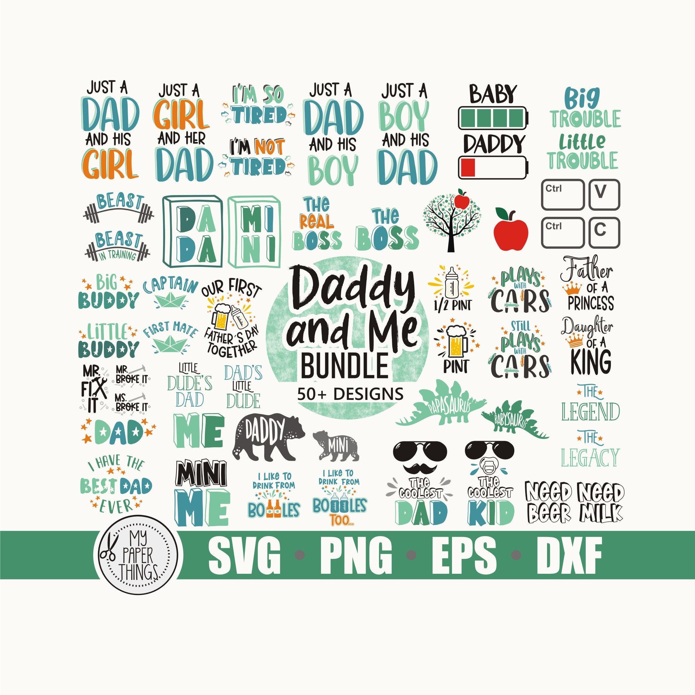 Daddy and Me svg Bundle | Father