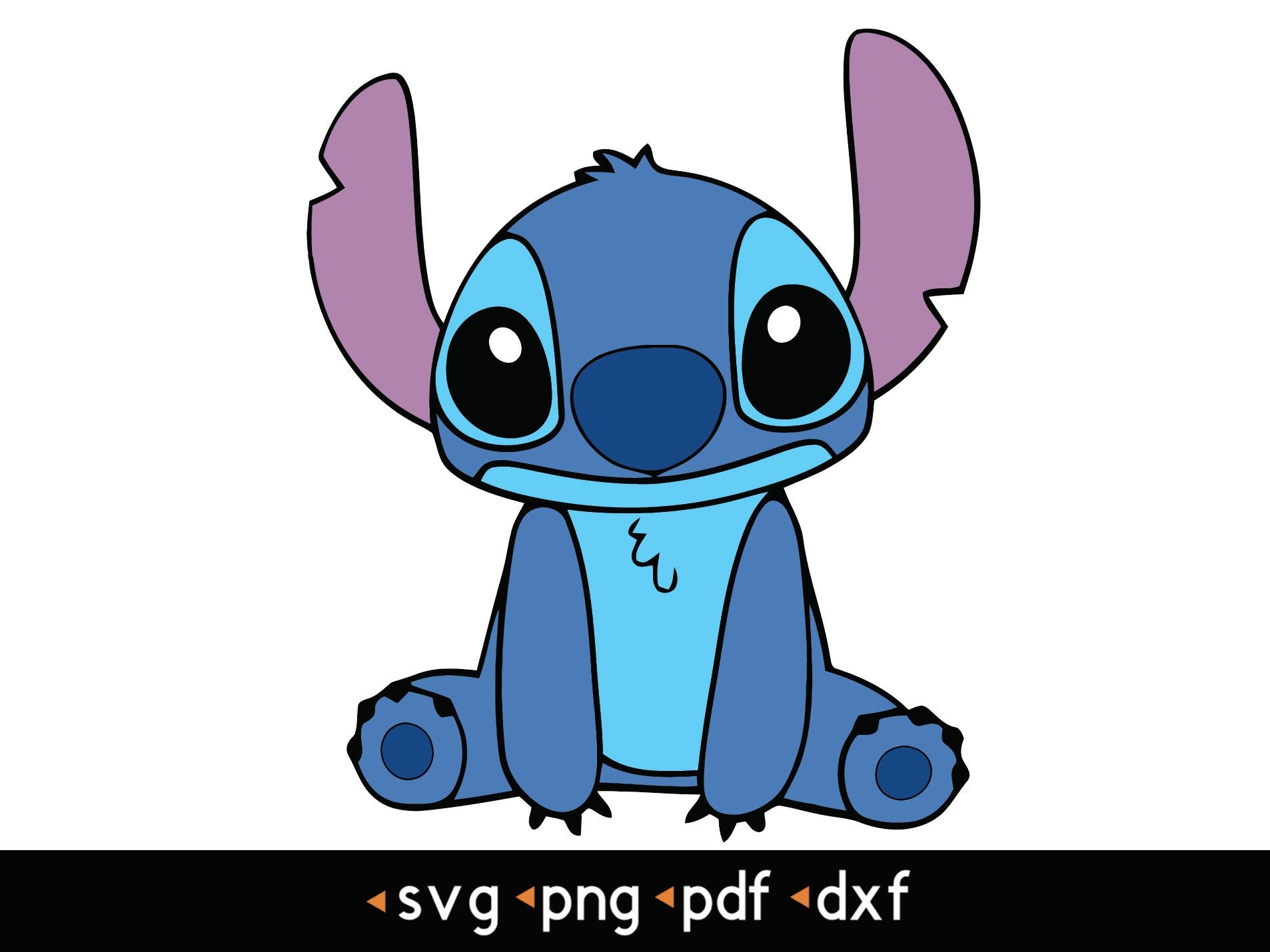 Stitch- #4 svg, png, pdf, dxf