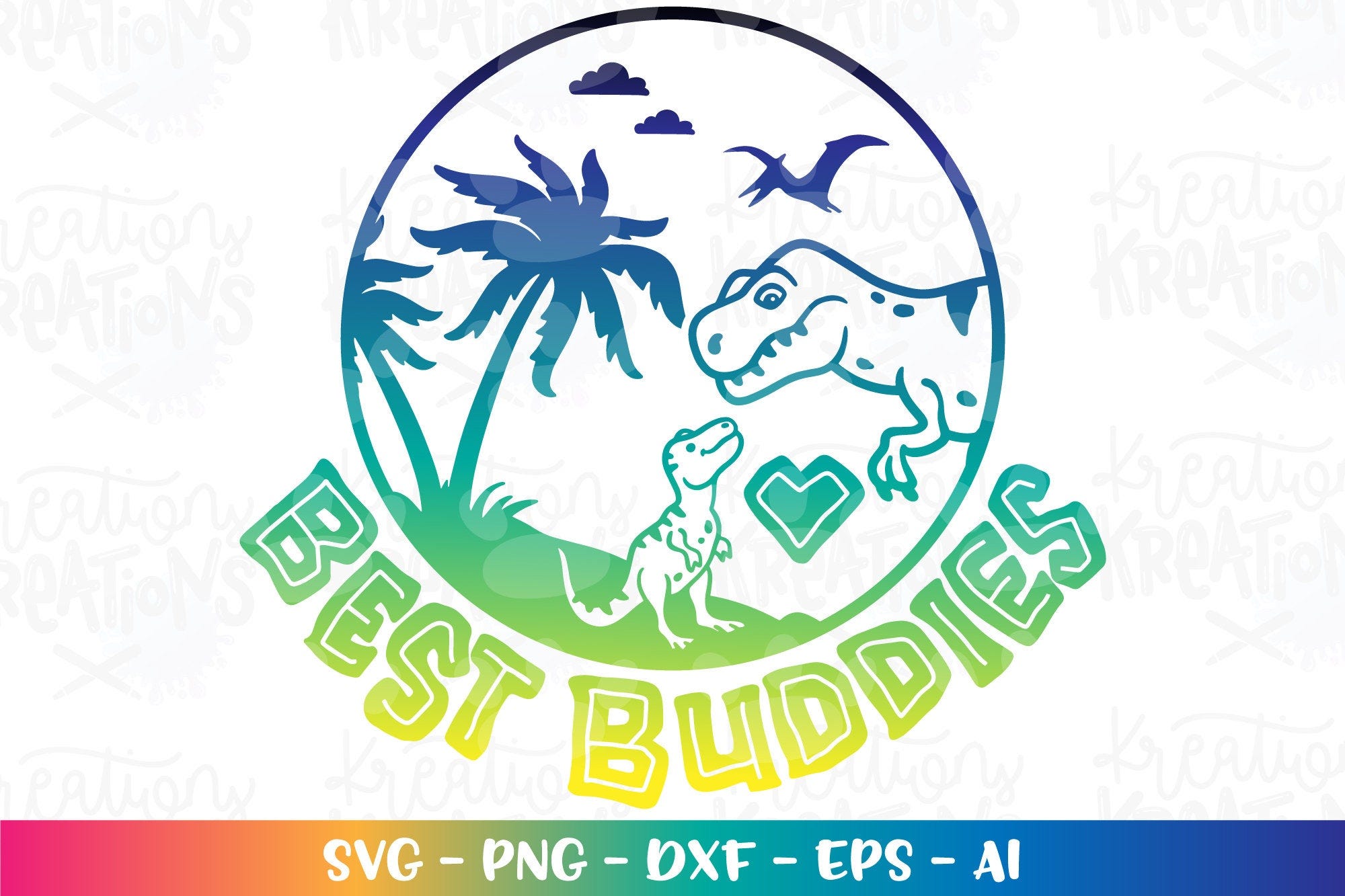 Best Buddies svg Trex Father