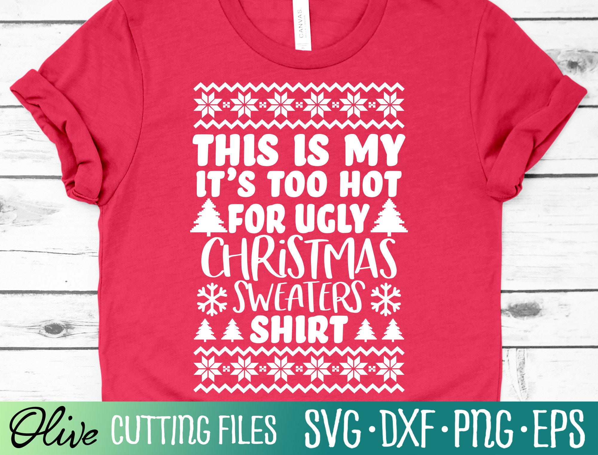 Funny Christmas Shirt Svg, Funny Holiday Svg, Ugly Christmas Sweater Svg, Christmas Sweater, Cameo Cricut, Cut File, Silhouette, Cricut
