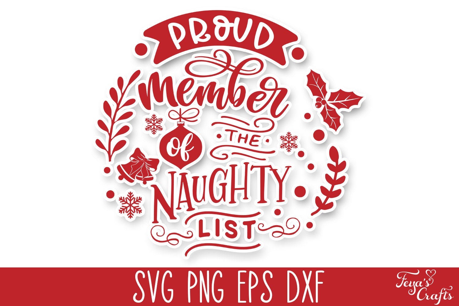 Proud Member of the Naughty List - Round Christmas SVG, Wood Sign Christmas SVG, Christmas Svg Cricut, Naughty Christmas SVG
