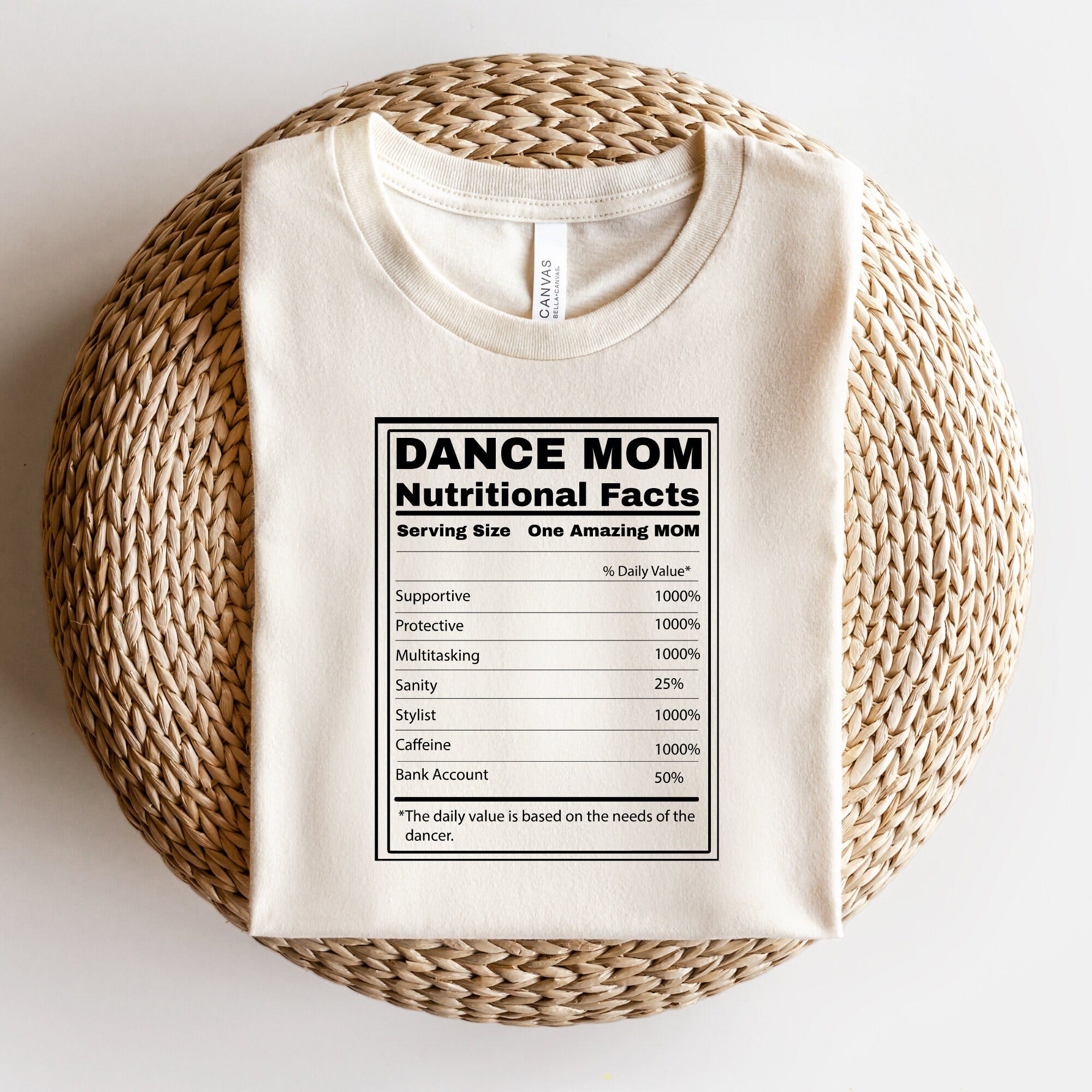 Dance Mom Nutrition Facts SVG |  dance mom svg | svg files for cricut