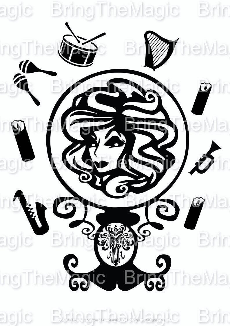 Haunted Leota, SVG Tshirt design, decals, tumblers, mugs, Halloween, Party,  - svg, dxf, png, pdf