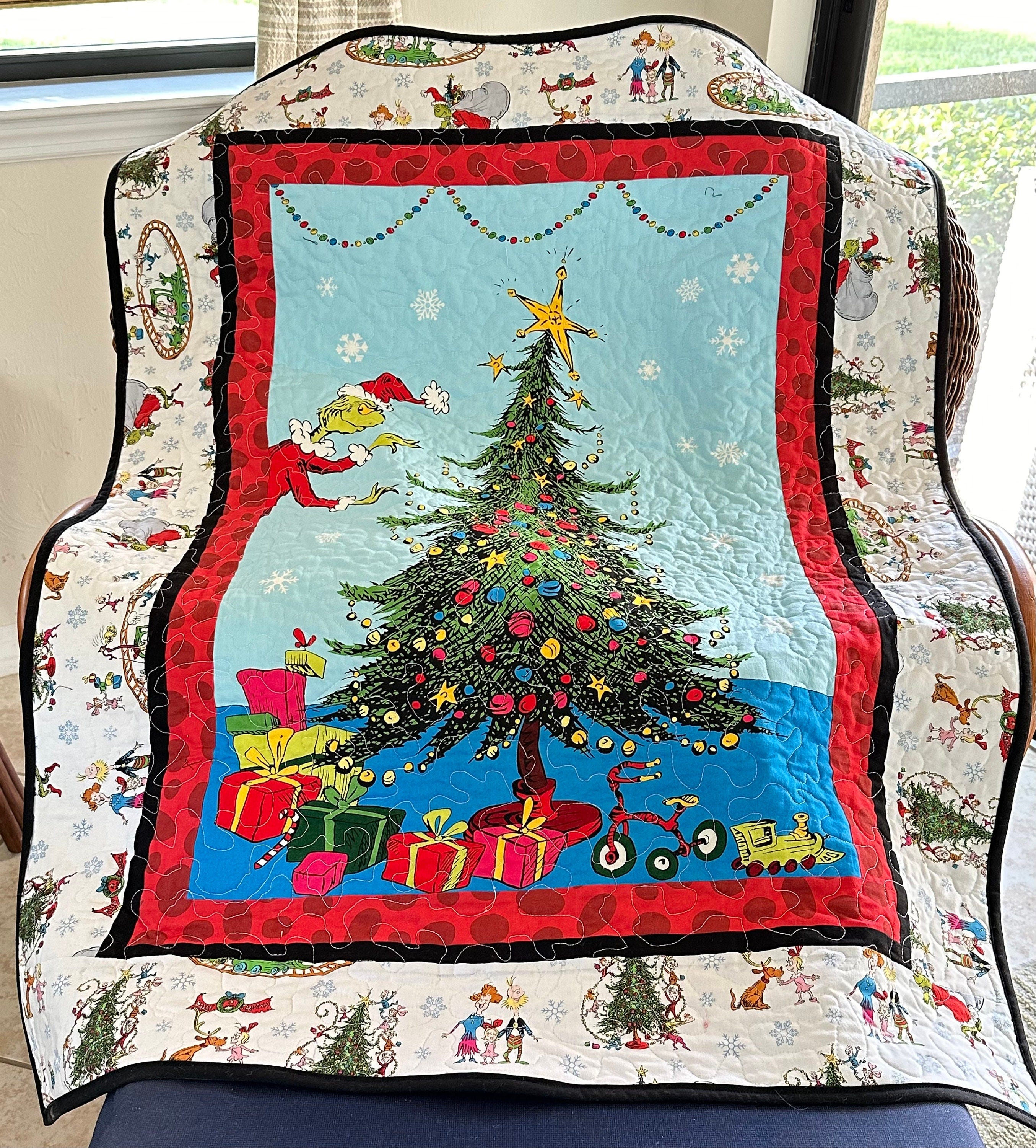 Grinch and the Christmas Tree Quilt   36\ x 47\""