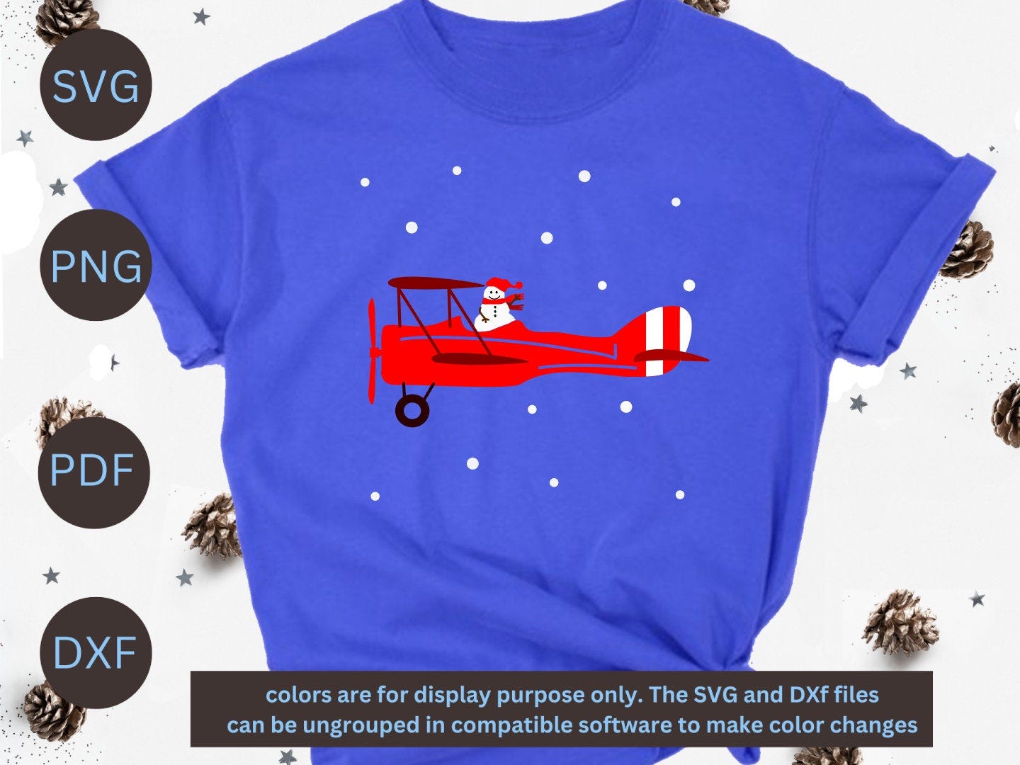 Christmas svg  airplane SVG, Boys Christmas svg, biplane svg, sublimation, png, pdf,eps, dxf, holiday clipart, cricut, silhouette