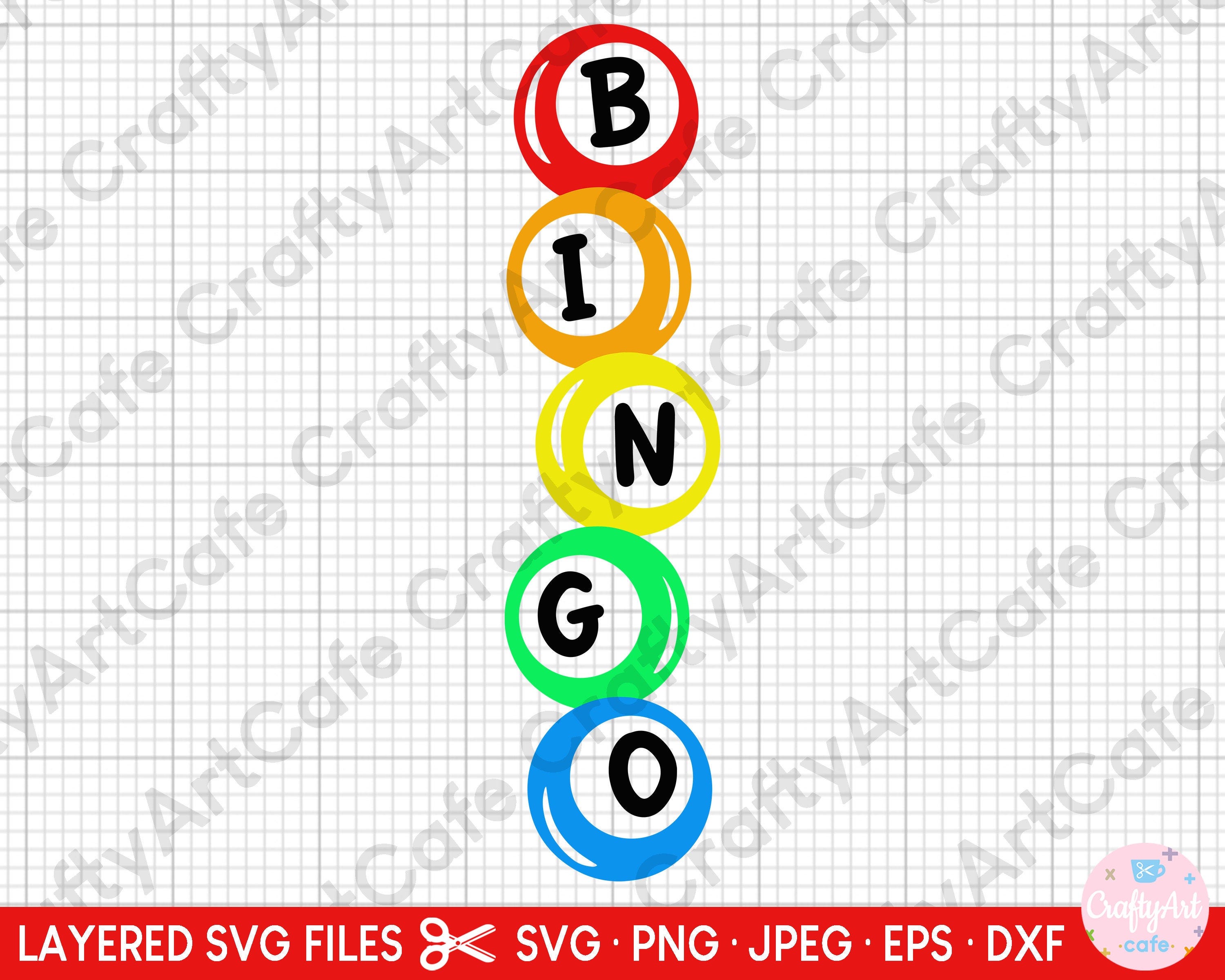 bingo svg, bingo png, bingo svg cut file cricut, bingo svg for bingo lover gifts
