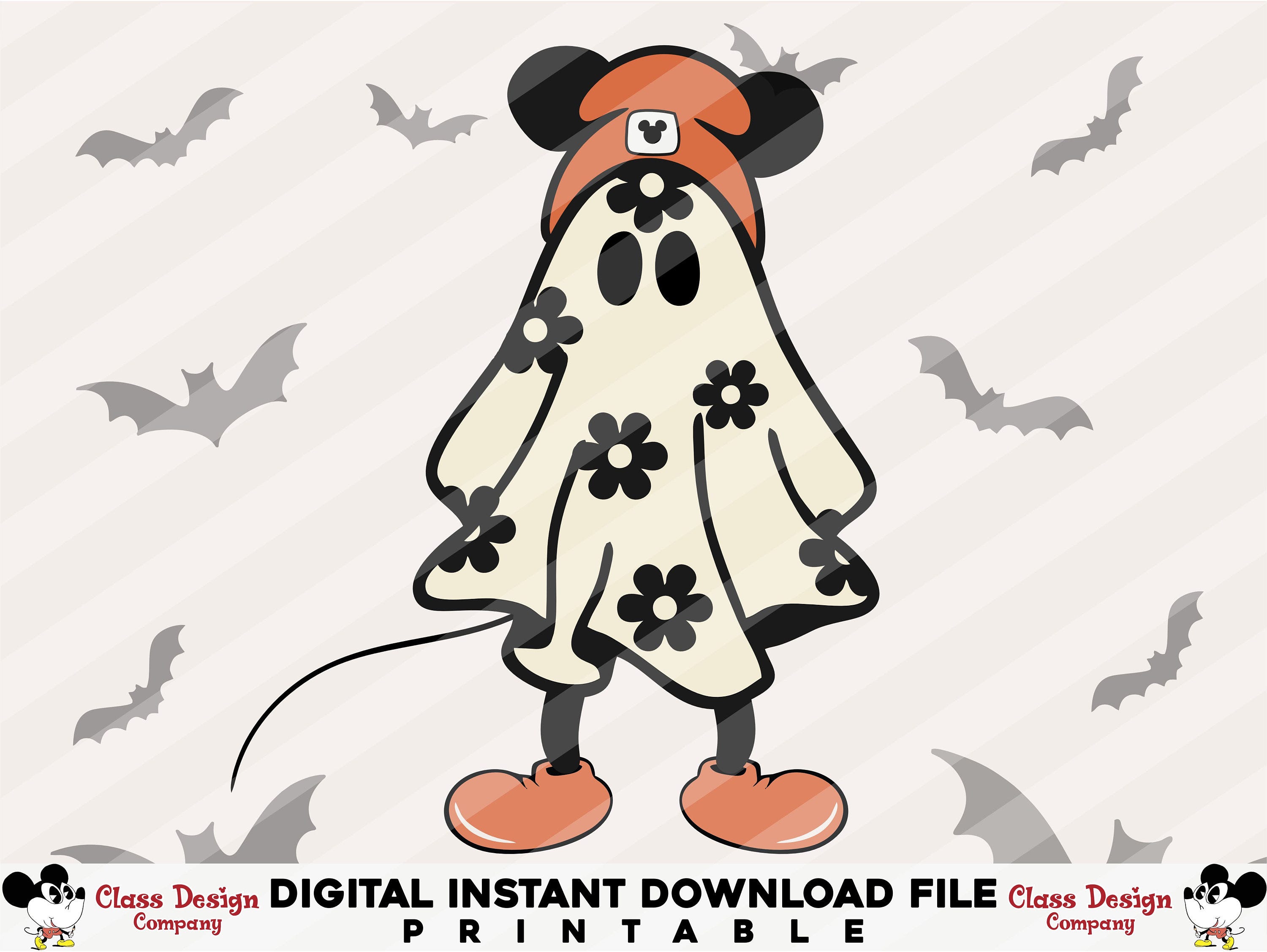 Spooky Daisy Ghost SVG, Halloween Mickey Svg, Halloween Masquerade Svg Halloween Clipart, Halloween Svg, Kids Halloween svg Instant Download