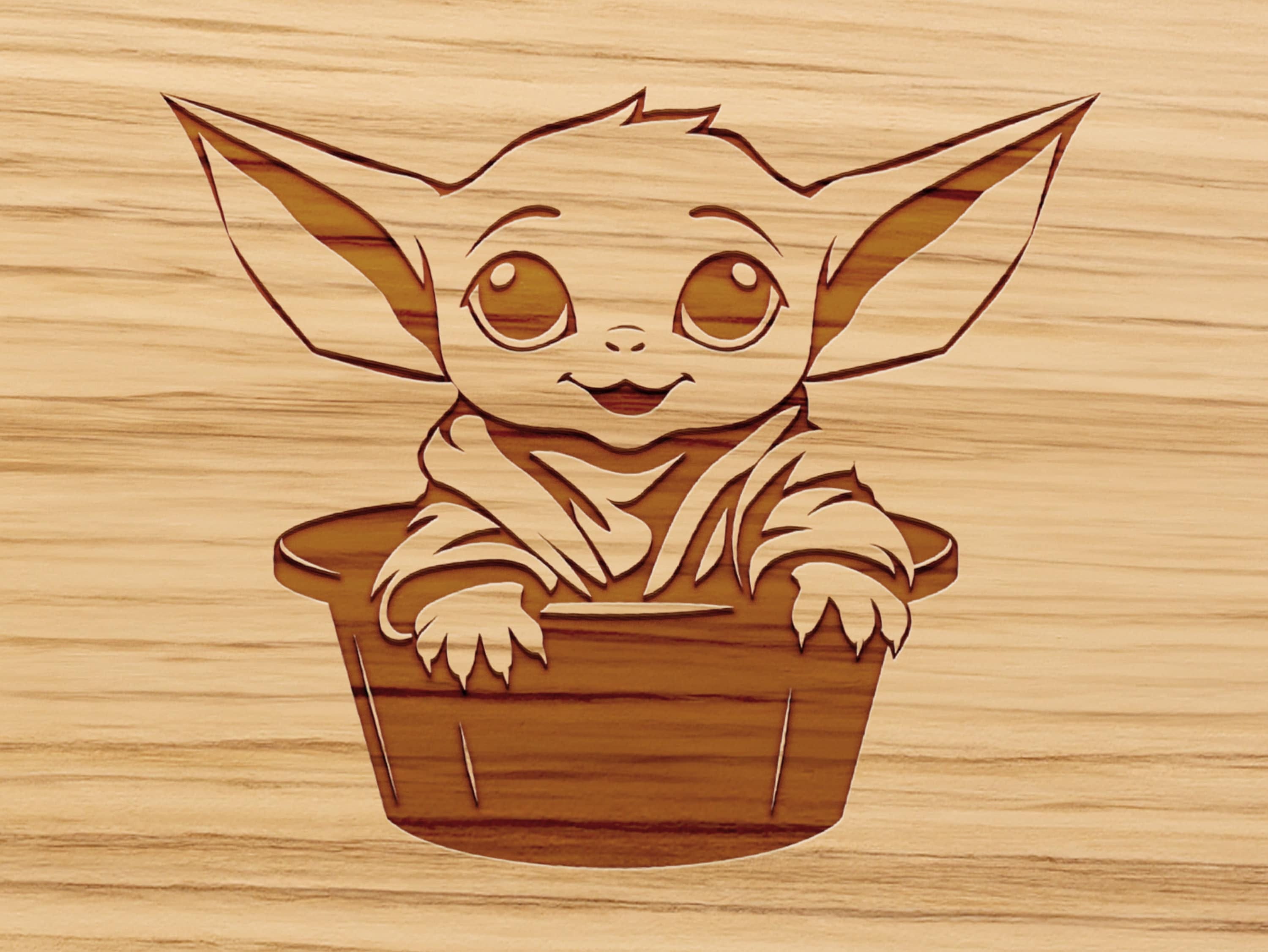 Grogu SVG, Baby Yoda SVG, Star Wars svg, Mandalorian svg, Vinyl Cut File, Cricut, Silhouette, png, clipart, this is the way, DIY, layered