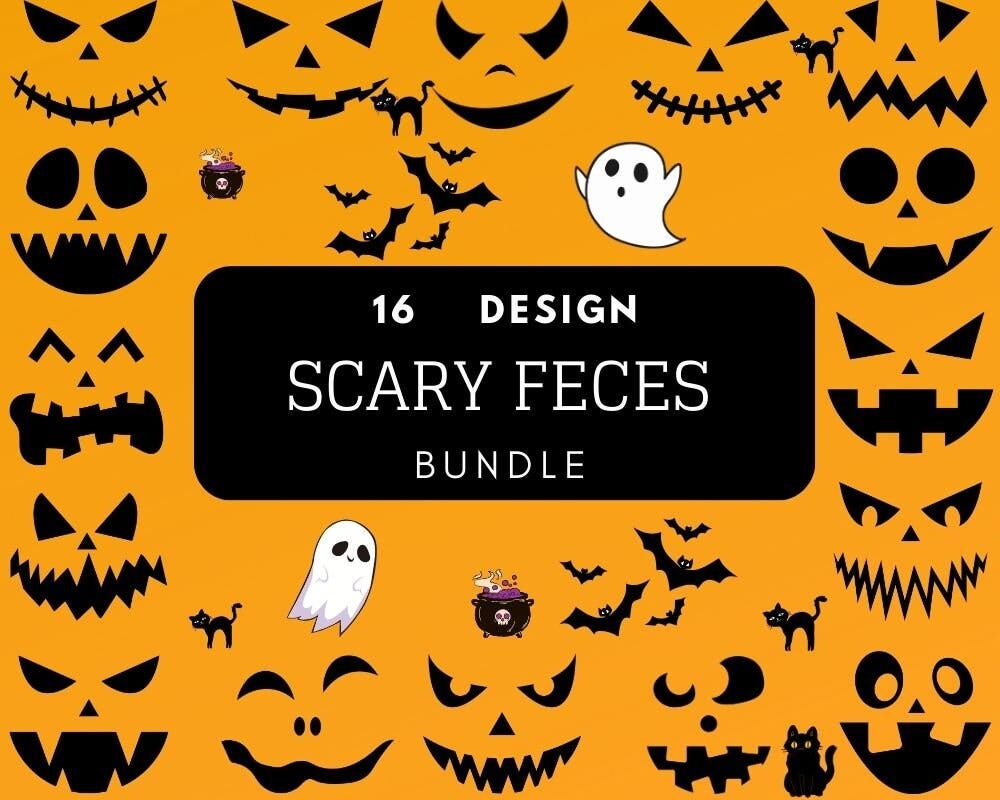 Scaryfaces SVG Bundle, Halloween Horror SVG, Horror Friends svg, Horror characters svg, Halloween svg, Cricut cut file