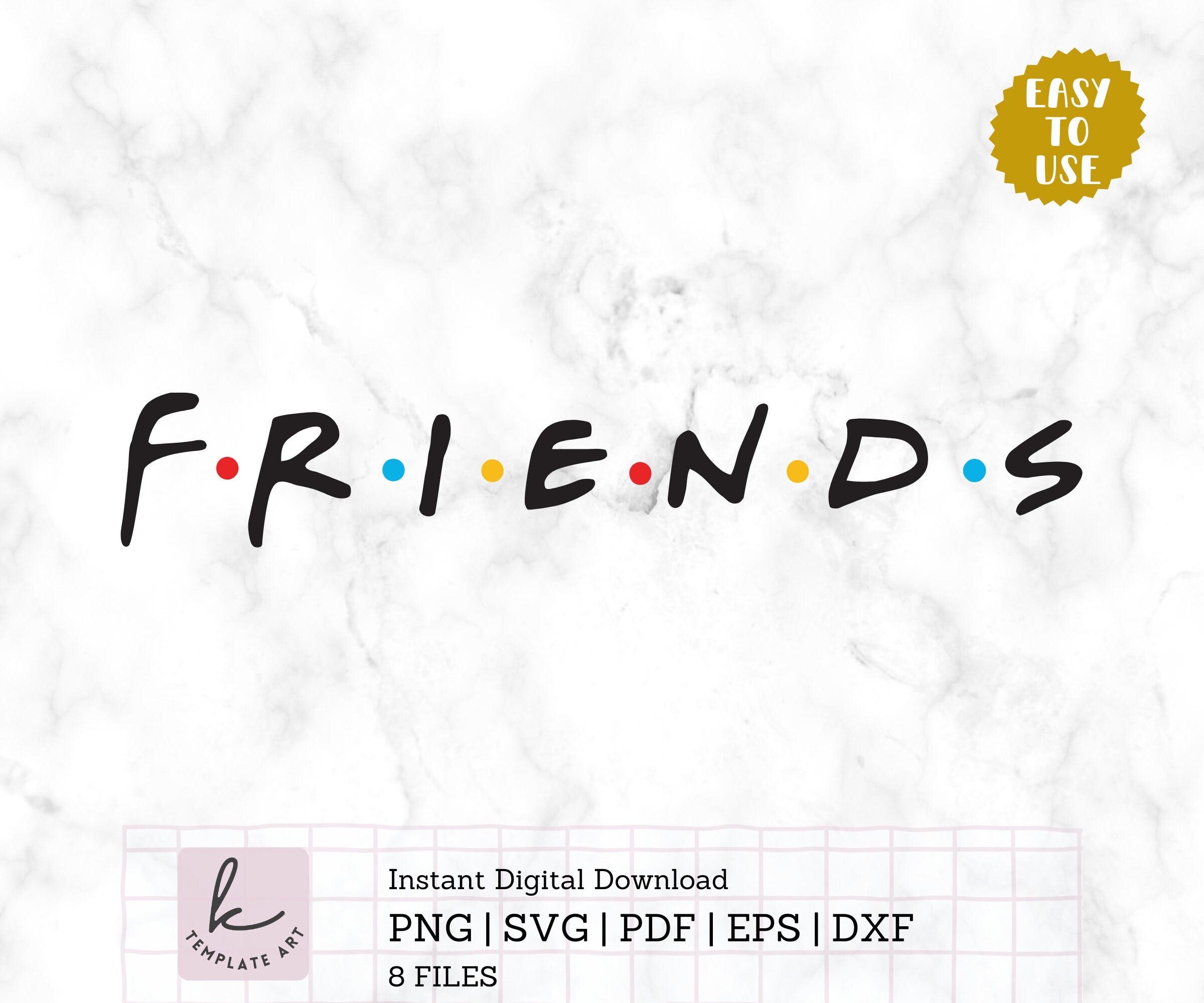 Friends svg, FRIENDS file, Clipart Shirt, Silhouette, Sublimation svg. Included dxf, svg, png and pdf files.