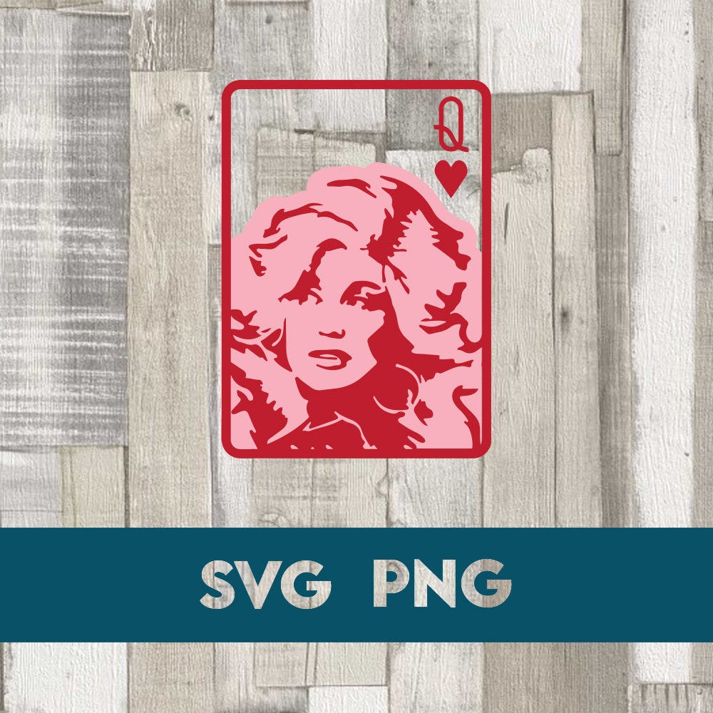 Queen of Hearts svg, Dollie svg