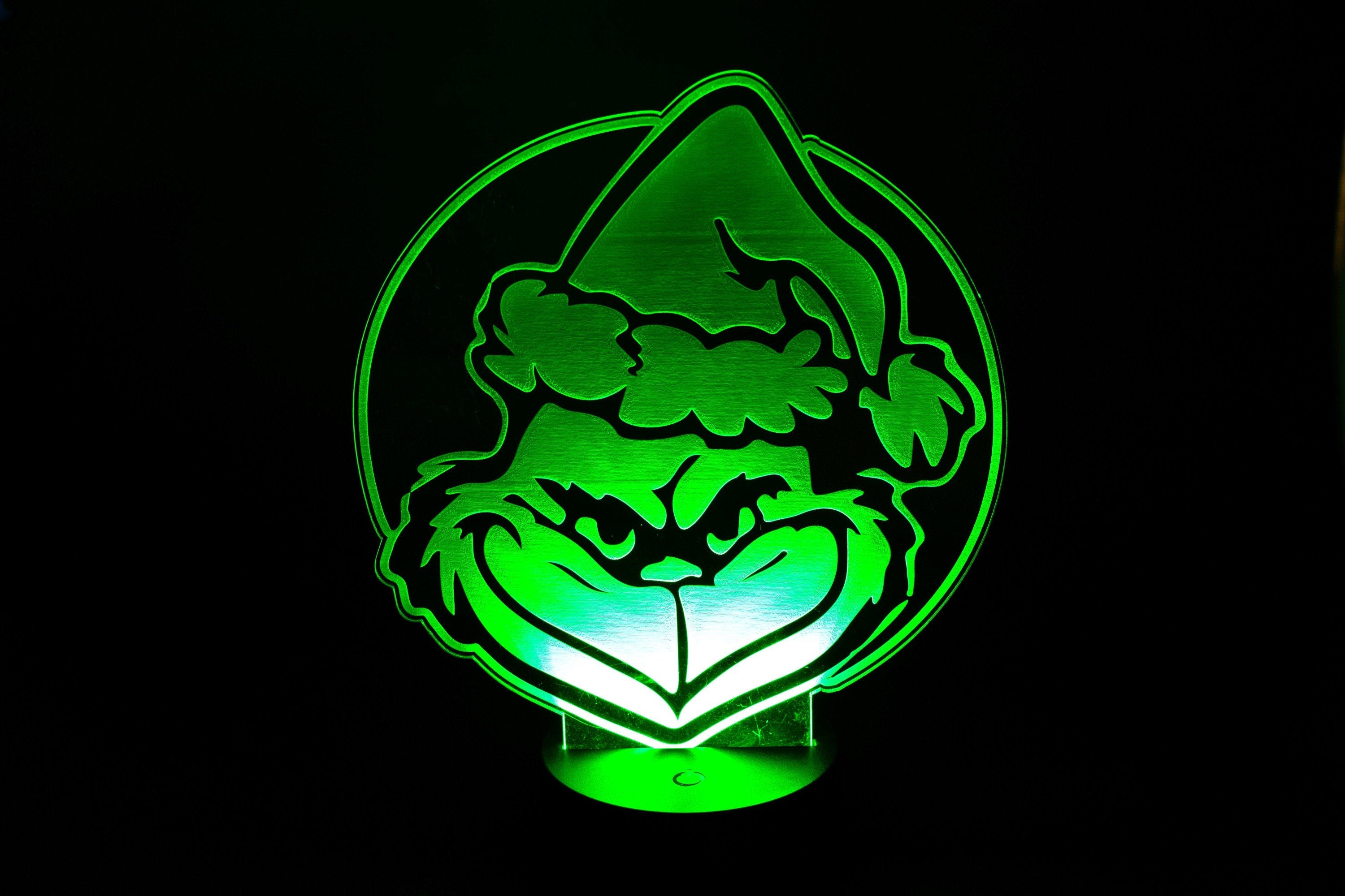 Grinch Face Sign Light | Grinch LED Light | Grinch Light