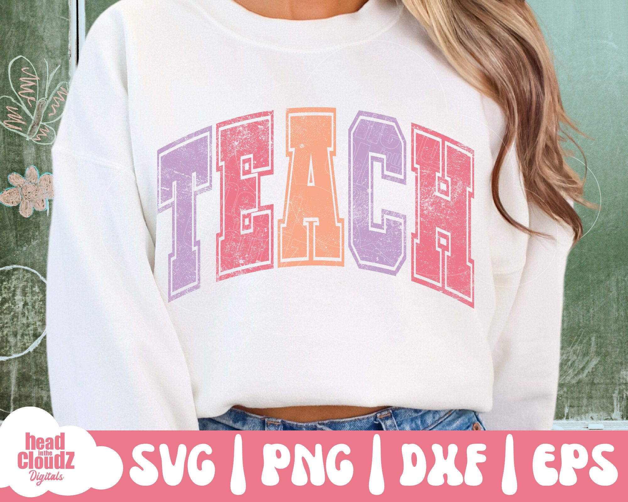 Teach Varsity SVG | Teach Vibes Varsity PNG | Teacher Svg | Teacher Png | Teacher Vibes | Teacher Varsity Svg | Teacher Varsity Png