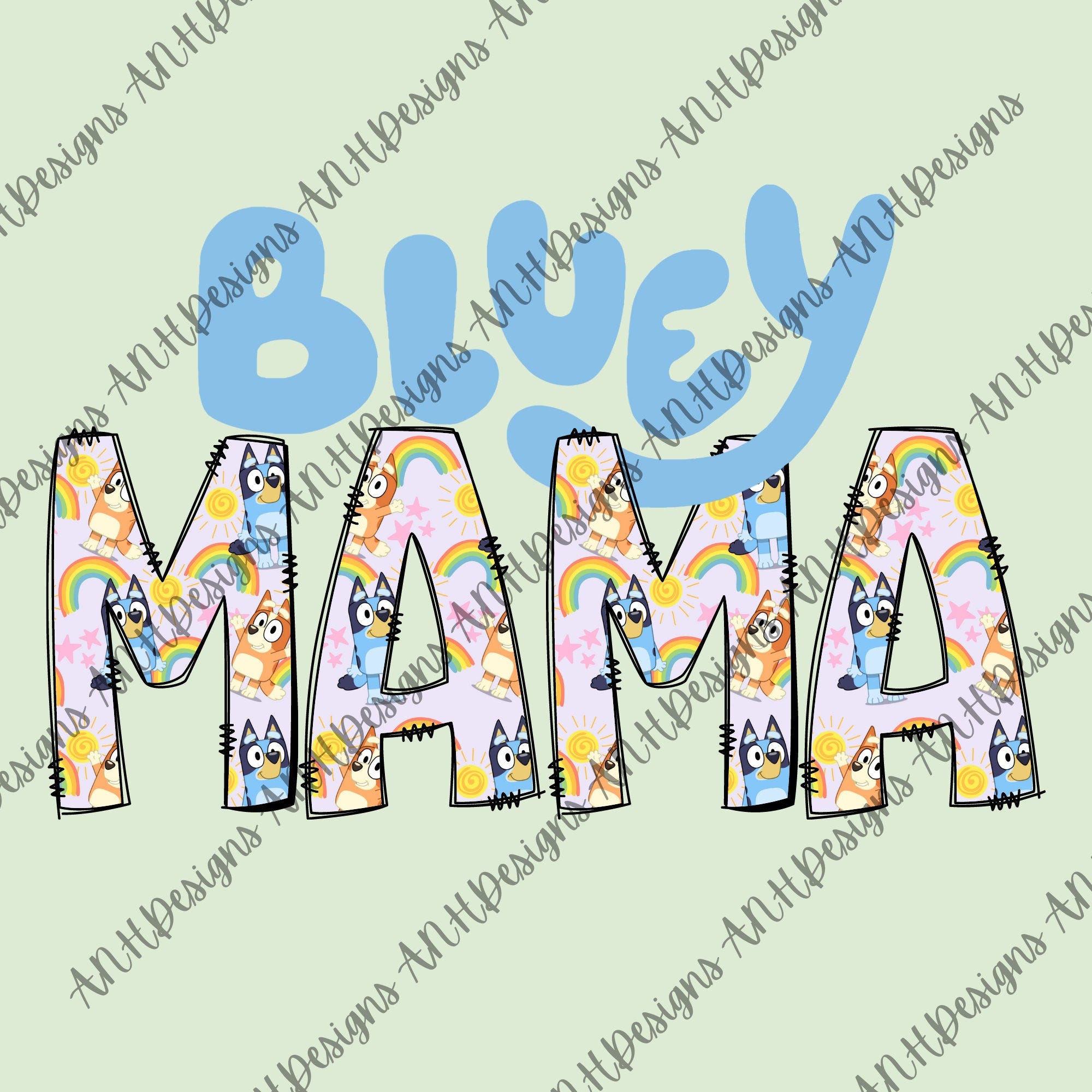 Bluey mama design | sublimation design | Bluey file | png file