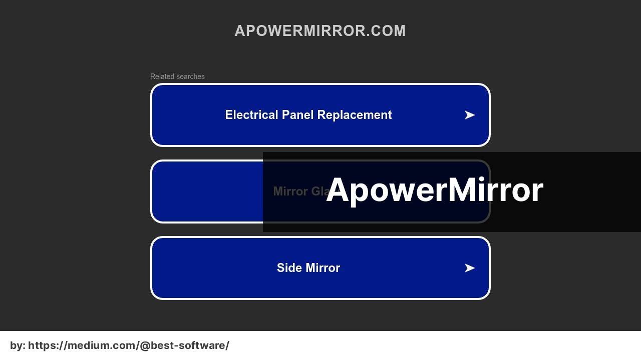 https://www.apowermirror.com/ screenshot