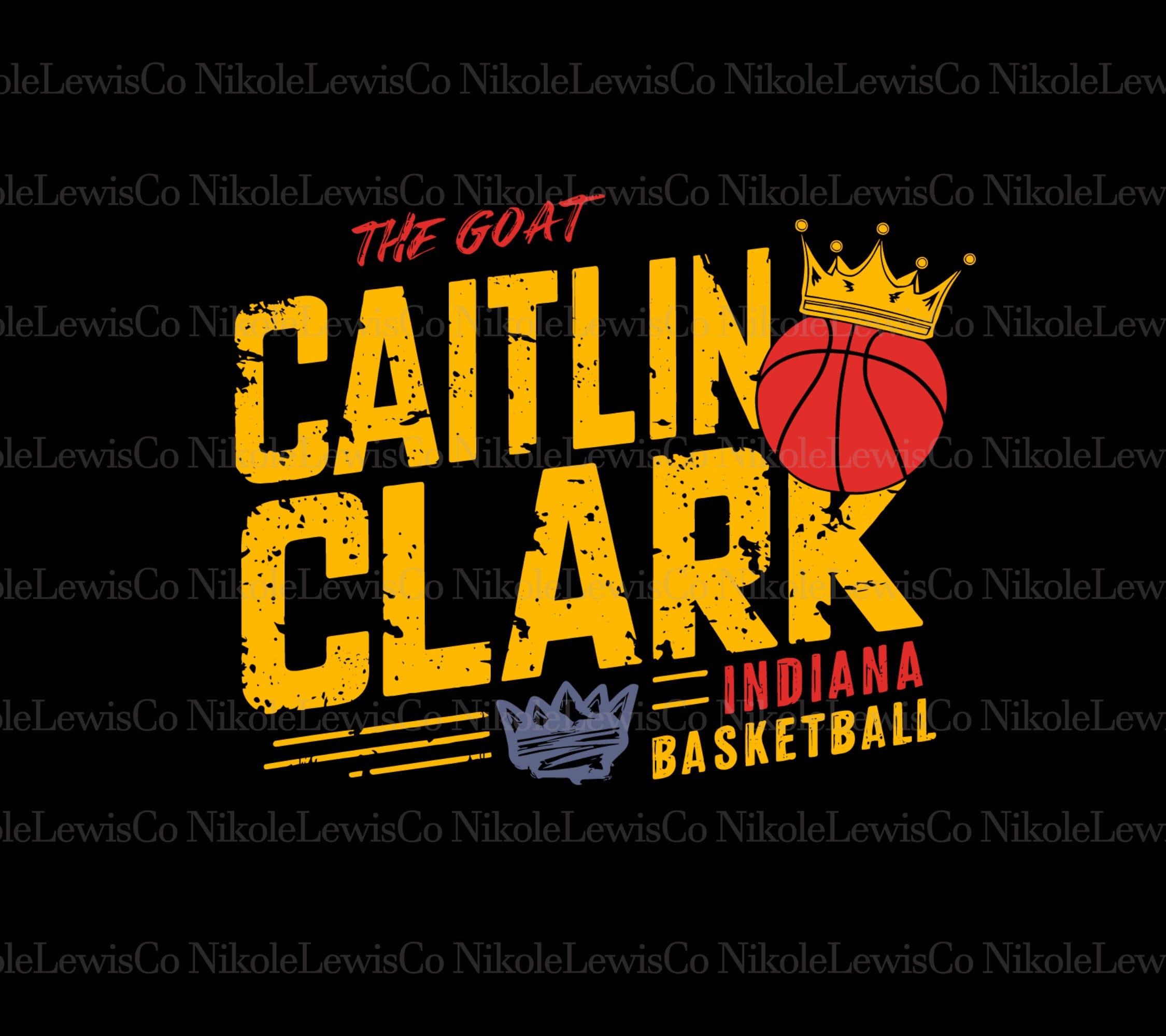 Basketball Caitlin Clark 22 Crown Indiana Svg Digtital Download