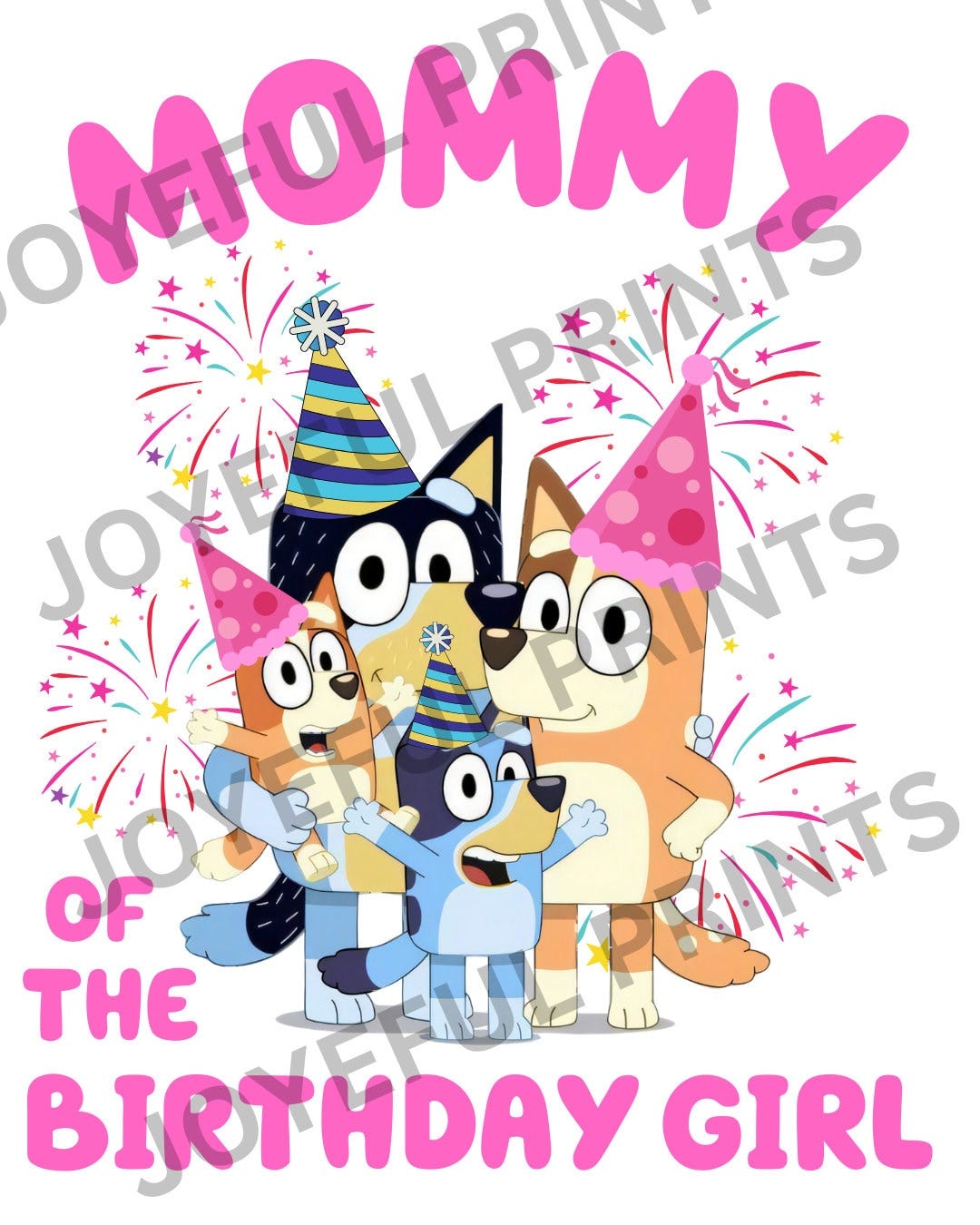 BLUEY Mommy of the birthday PNG
