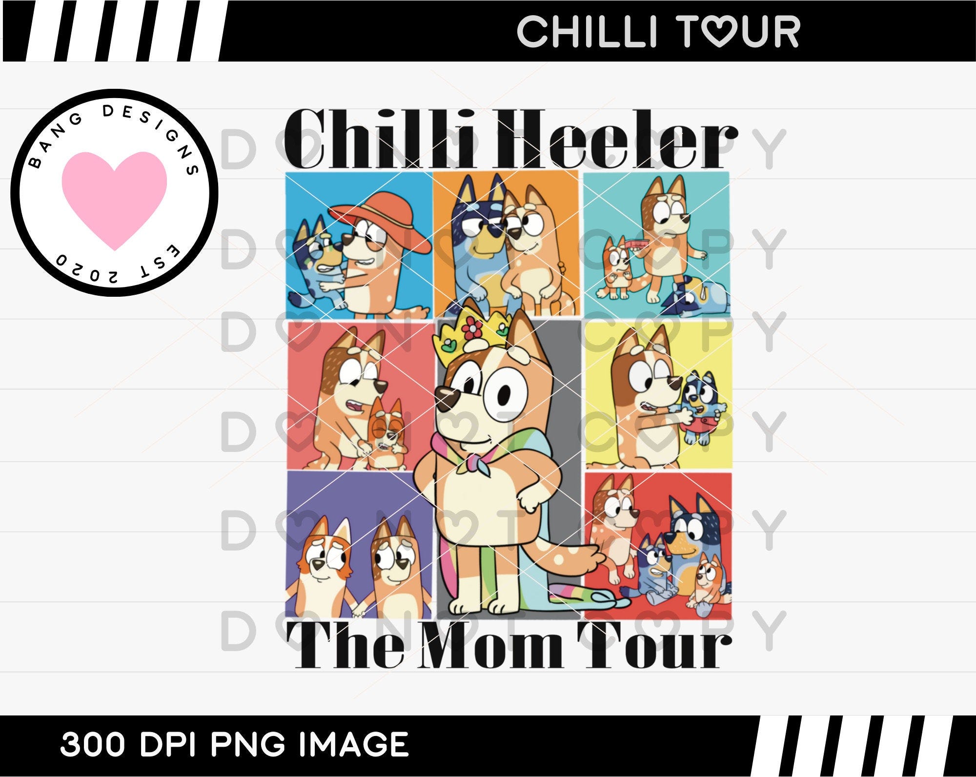 The Chilli Era PNG,  Blue Heeler Mom Design, Kids Shirt Design, Blue Dog Shirt Design, Mother